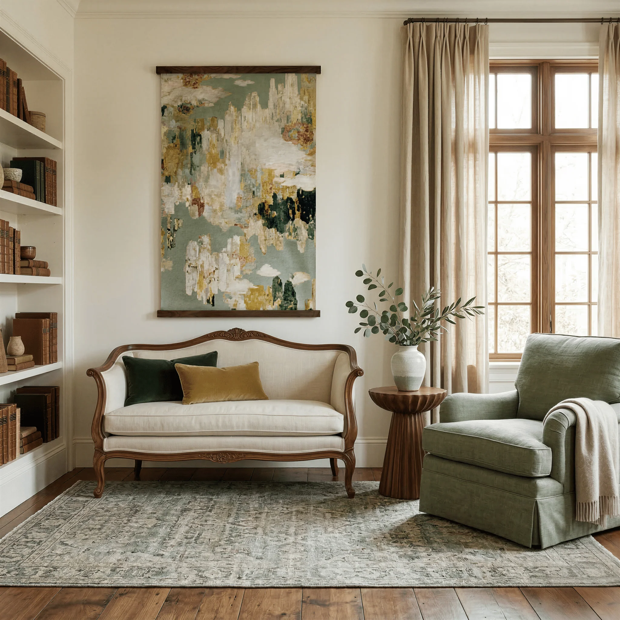 Harbor View (Teal) - Tapestry