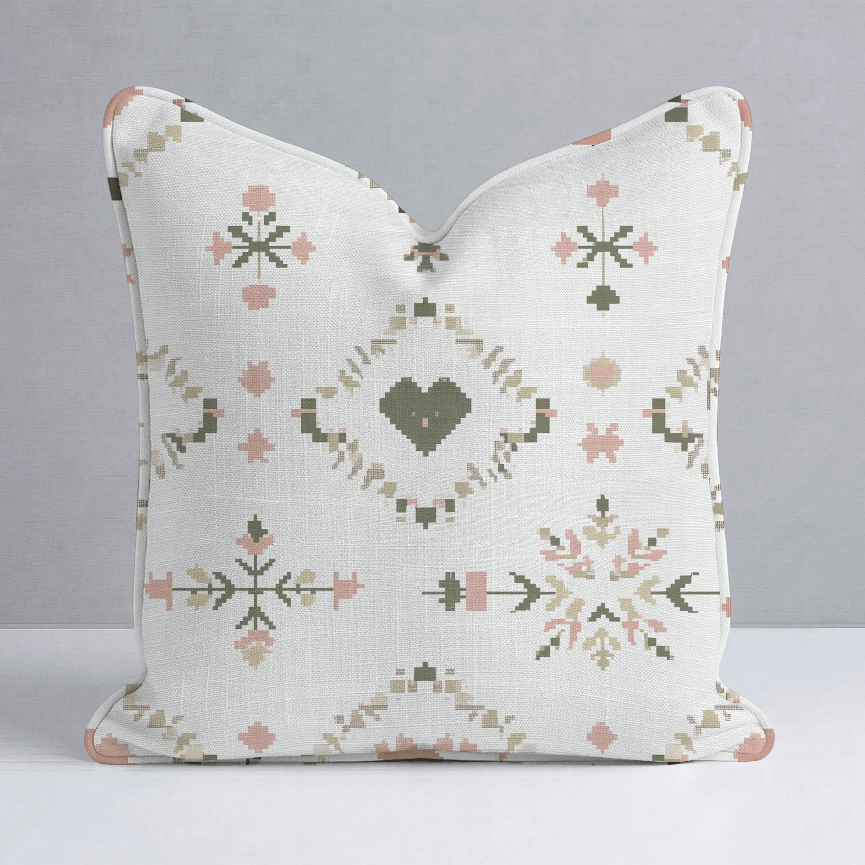 Heartland Stitch Throw Pillow