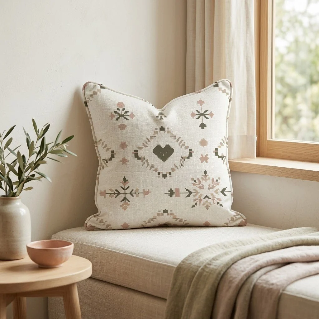 Heartland Stitch Throw Pillow - Image 2