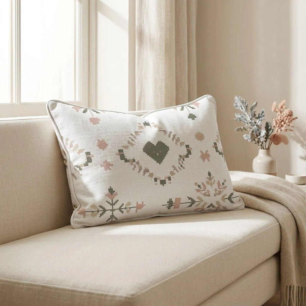 Heartland Stitch Throw Pillow - Image 3