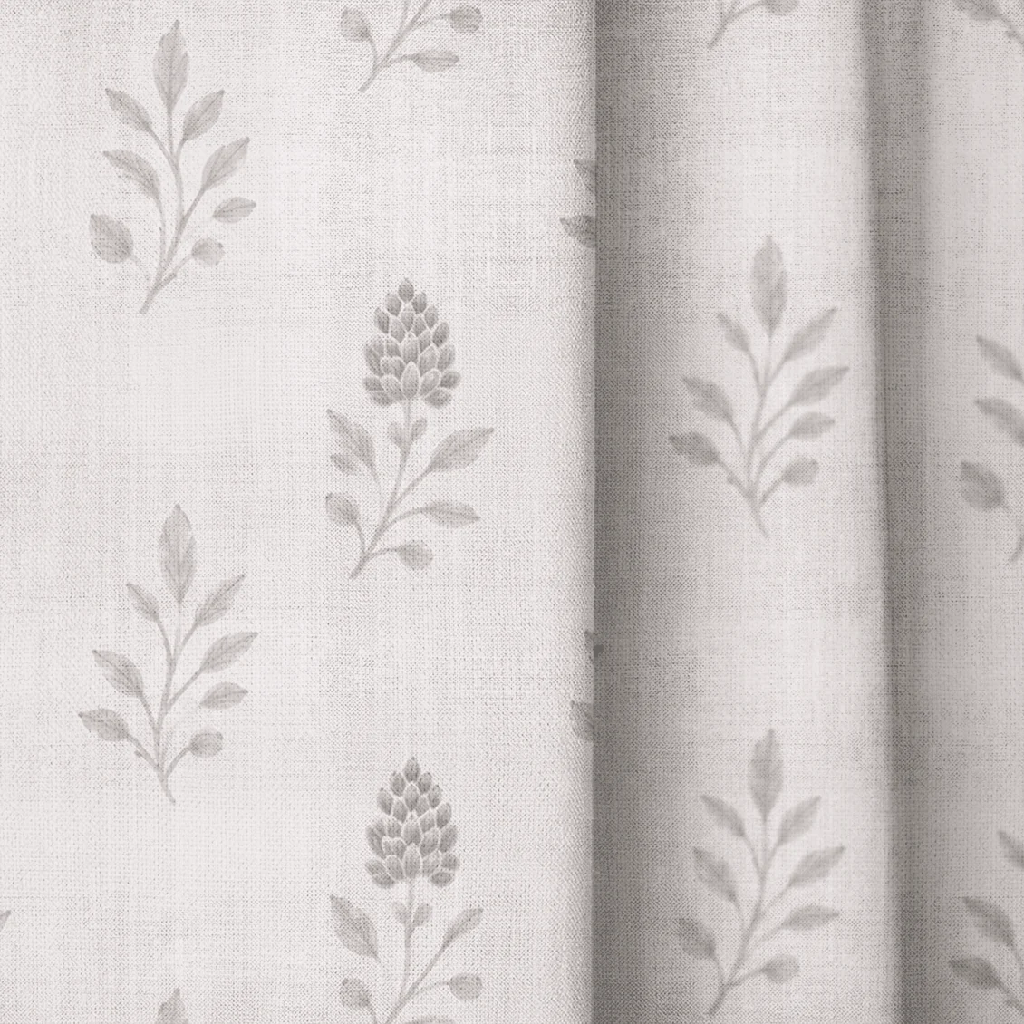 Hedgerow Bone Floral - Drapery - Image 3