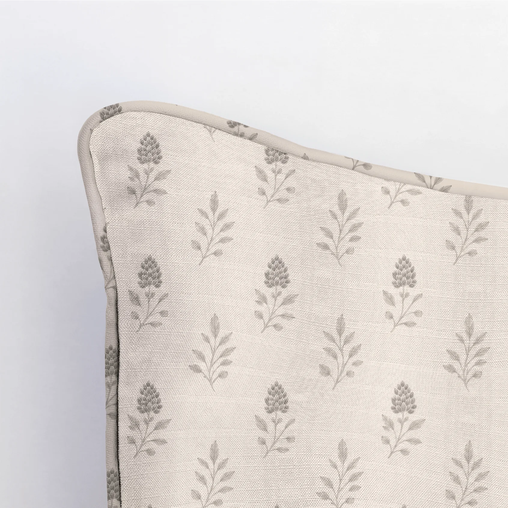 Hedgerow Bone Floral Throw Pillow - Image 4
