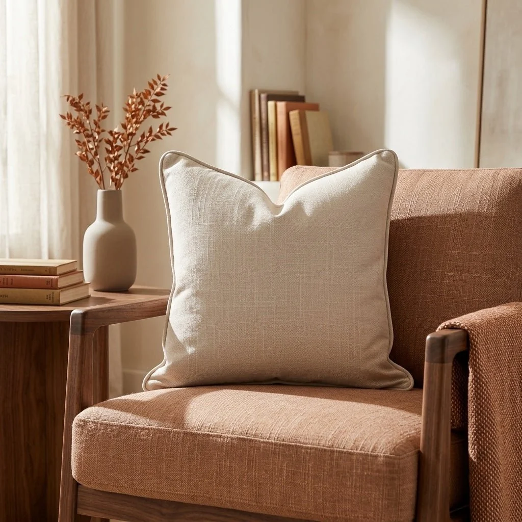 Hedgerow Bone Throw Pillow - Image 2