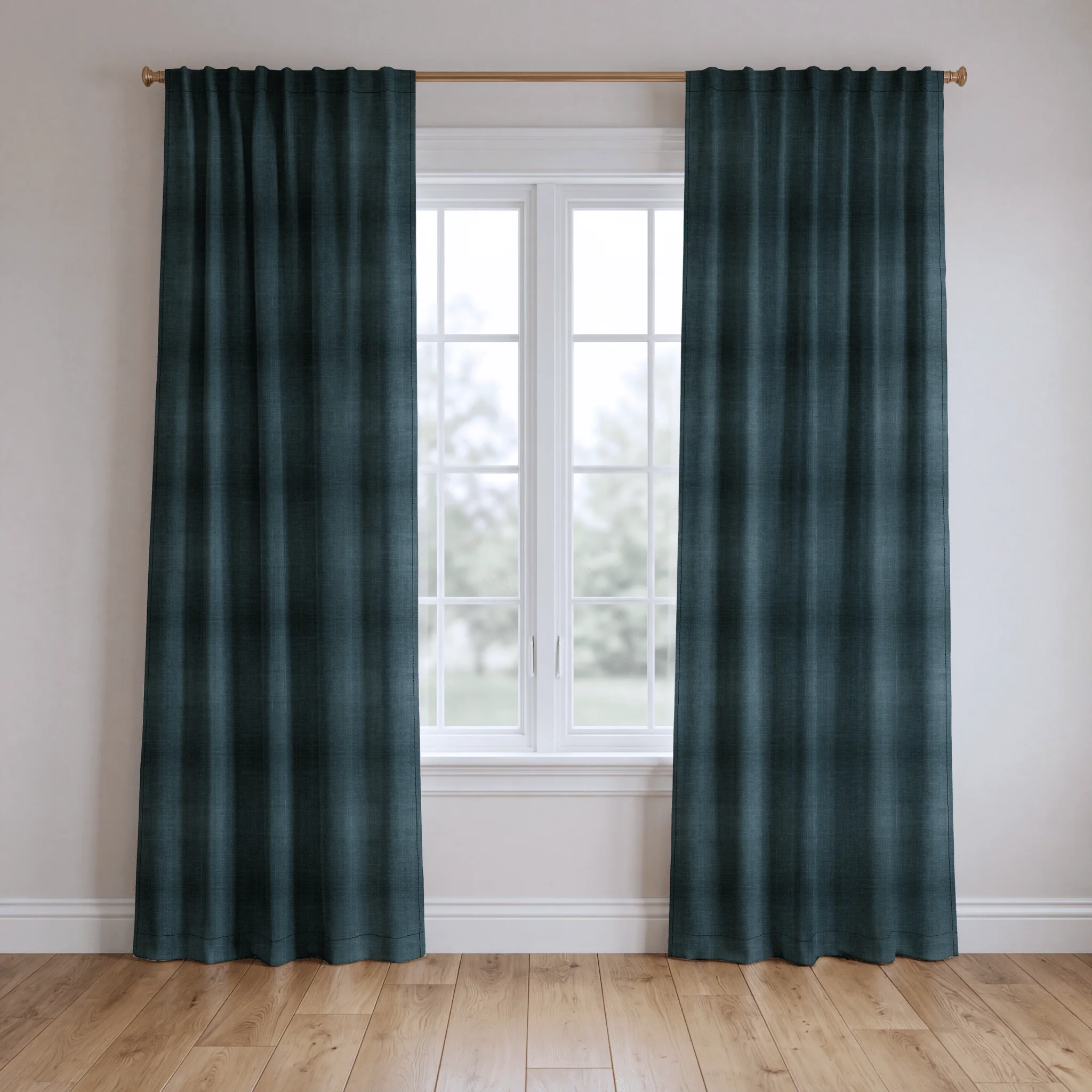Hedgerow Teal - Drapery - Image 2