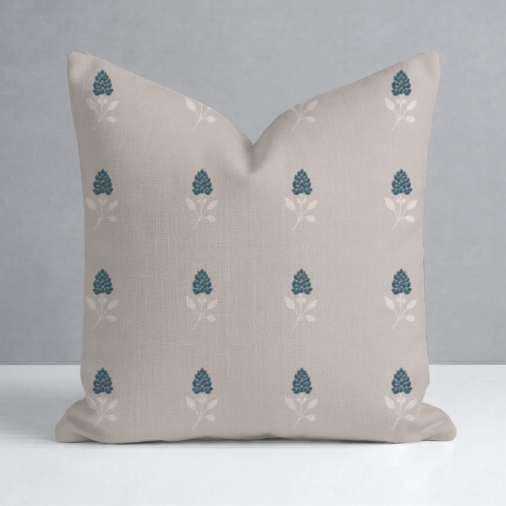 Hedgerow Traventine Floral Throw Pillow - Image 6
