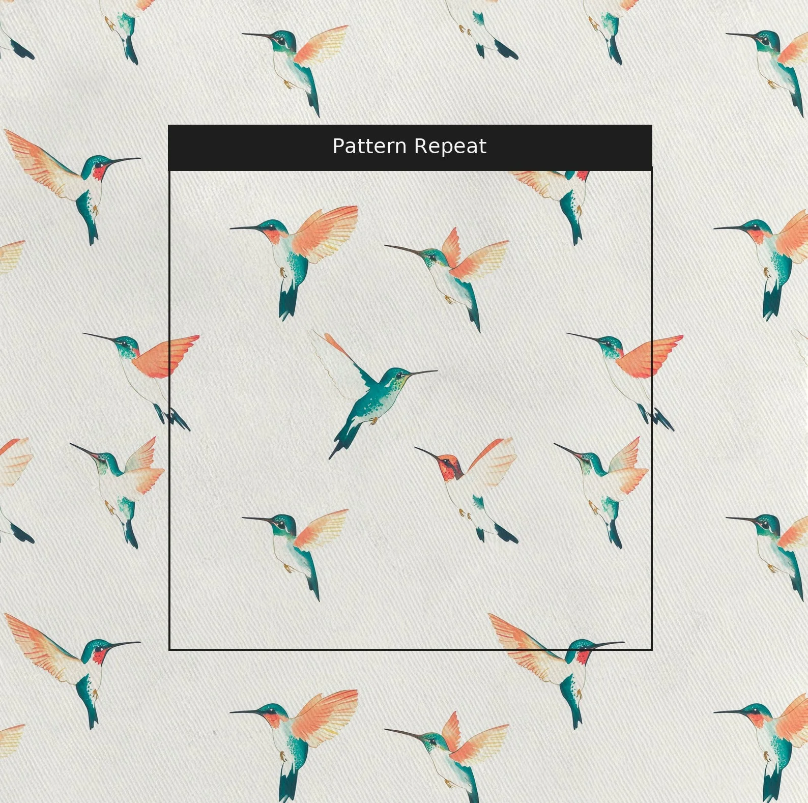 Hummingbirds - Fabric - Image 2