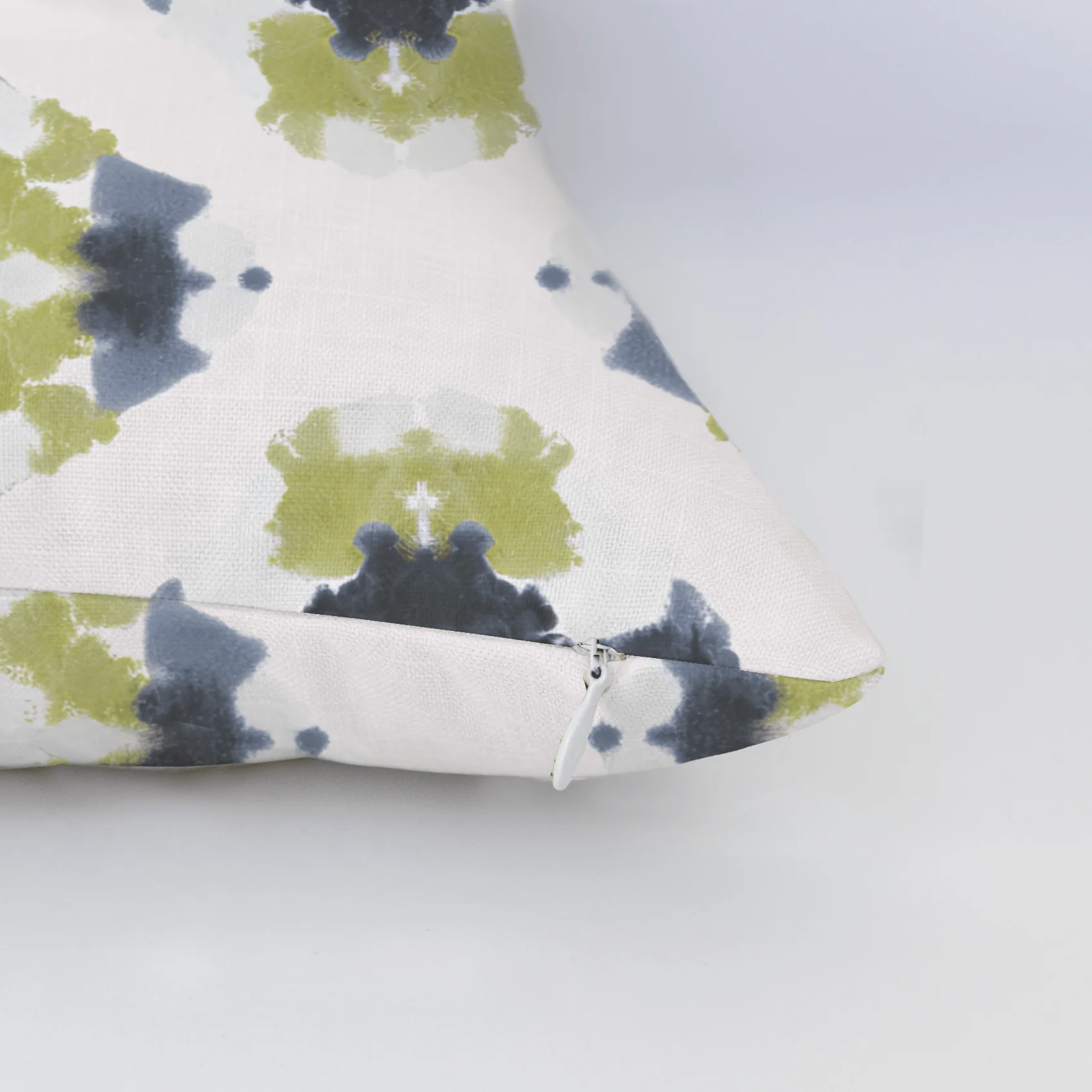 Indigo Clover Throw Pillow - Image 5