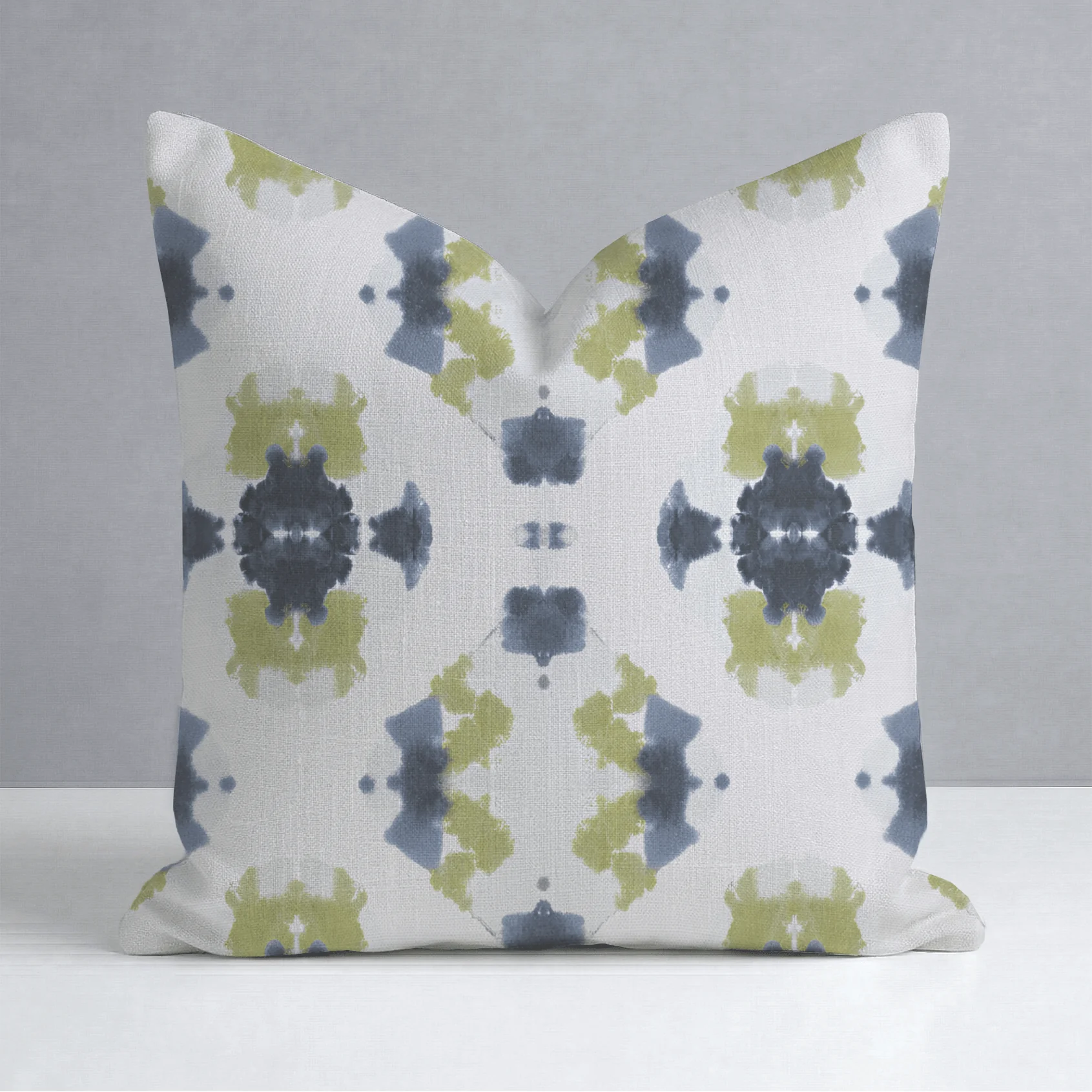 Indigo Clover Throw Pillow - Image 9