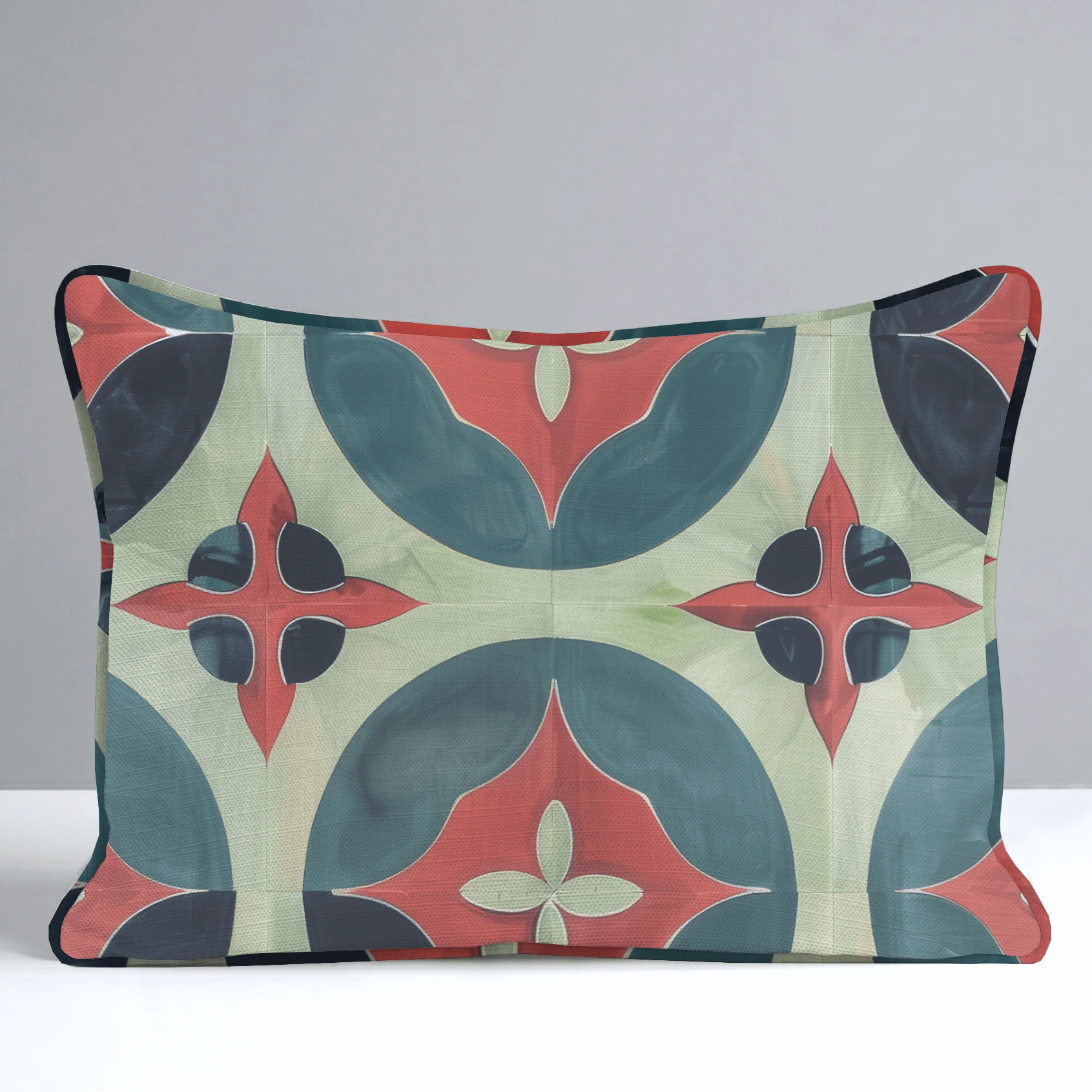 Isabella Fleur-de-Lis Watercolor Throw Pillow - Image 7