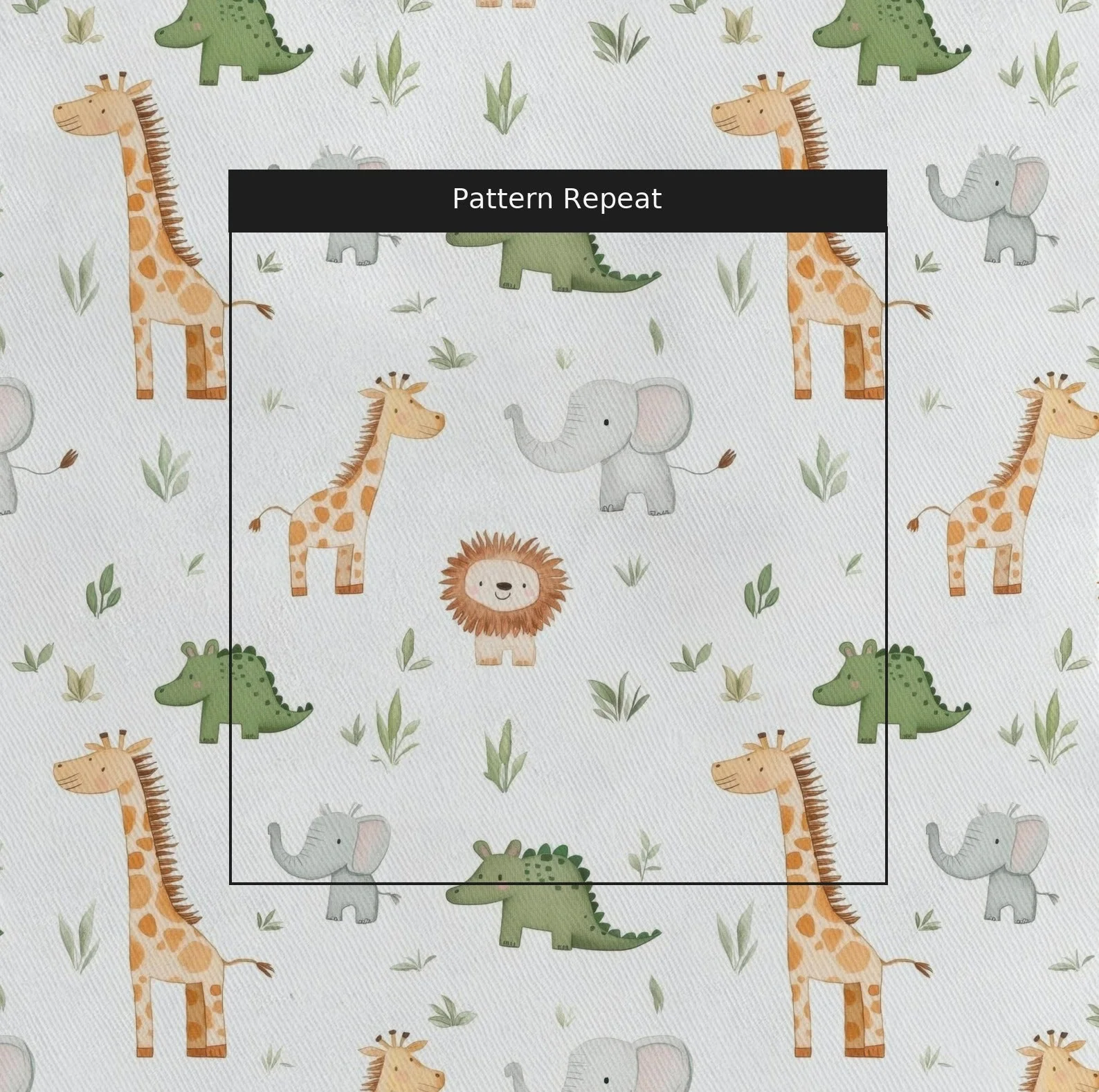 Jungle Friends - Fabric - Image 2