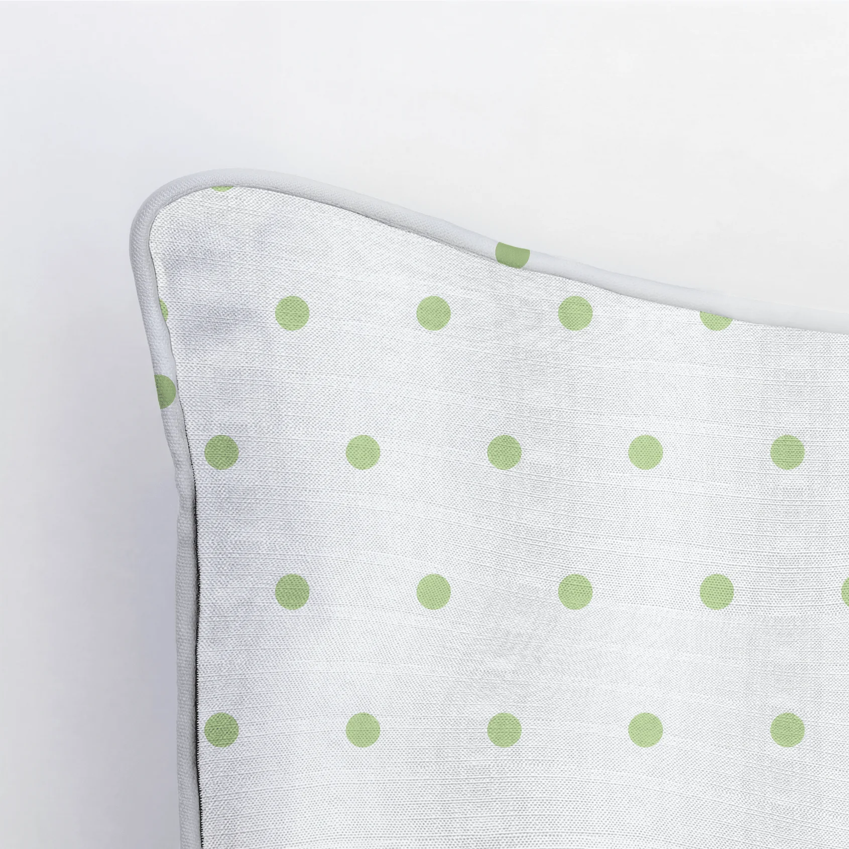Key Lime Ice Polka Dot Throw Pillow - Image 4