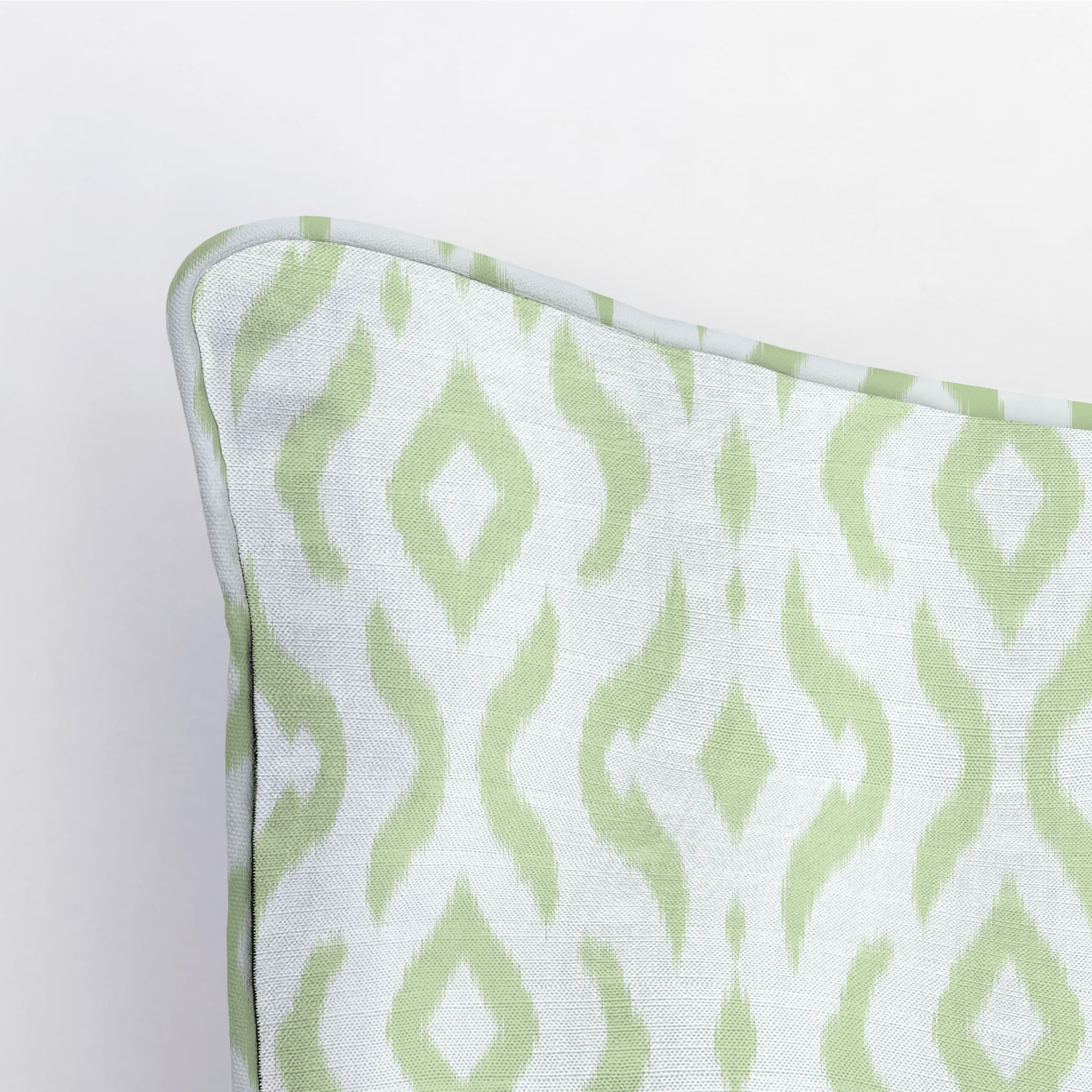 Key Lime Ikat Throw Pillow - Image 4