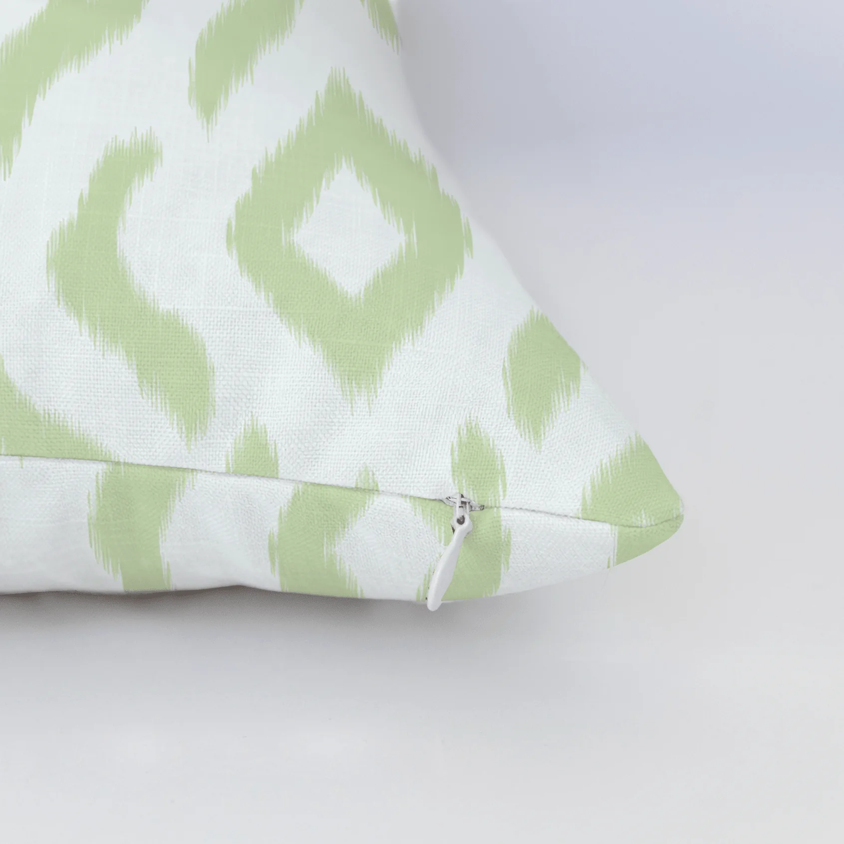 Key Lime Ikat Throw Pillow - Image 5