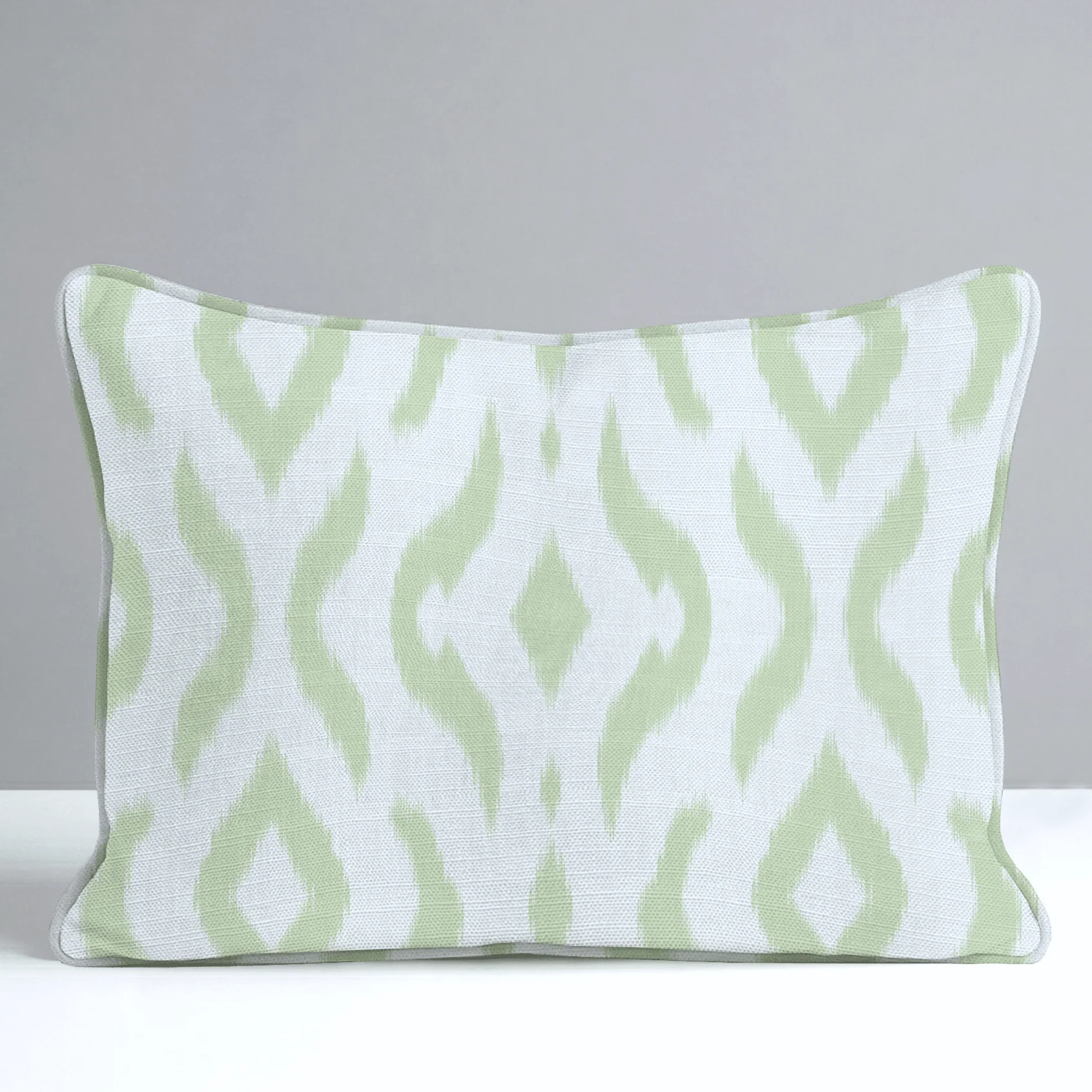 Key Lime Ikat Throw Pillow - Image 7