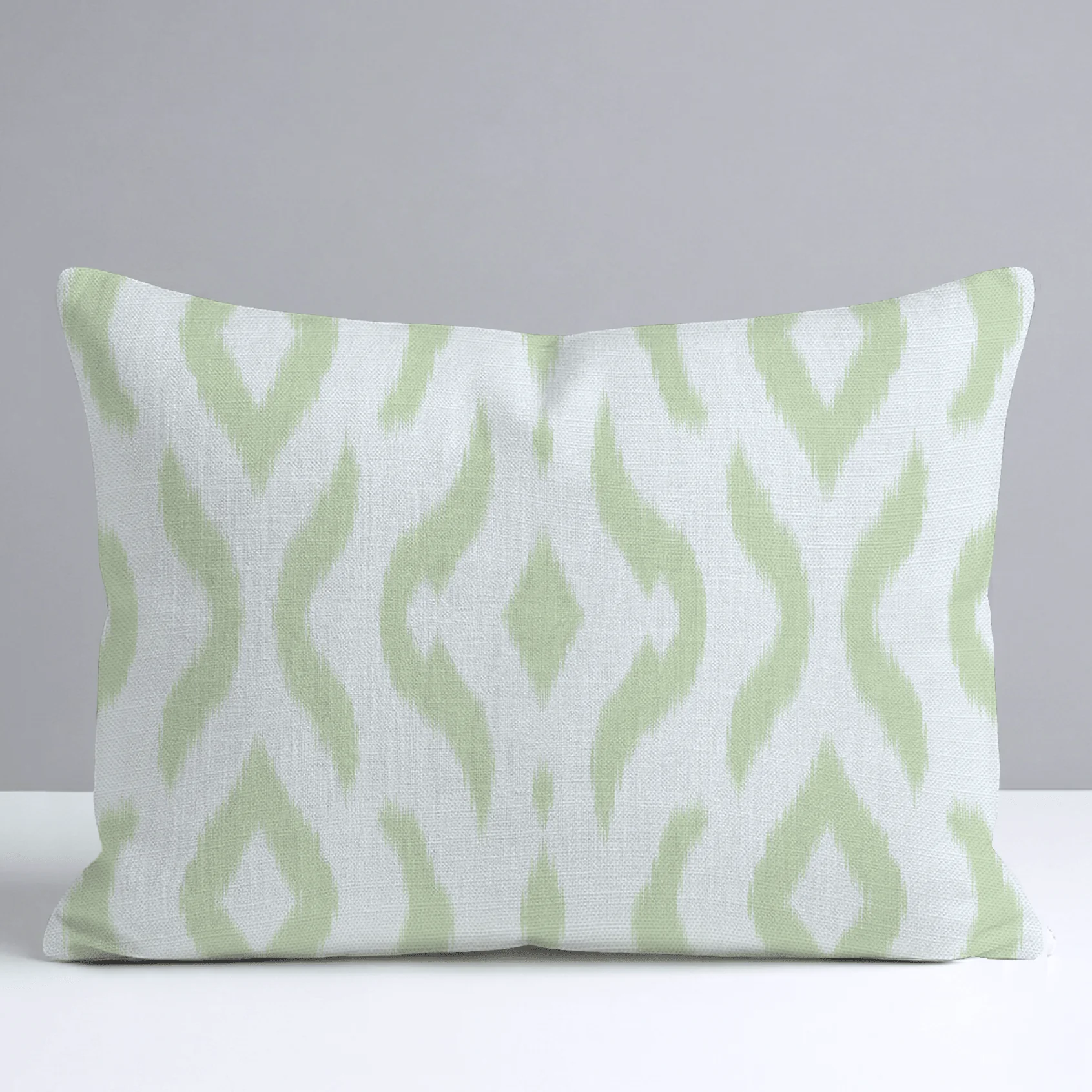 Key Lime Ikat Throw Pillow - Image 8