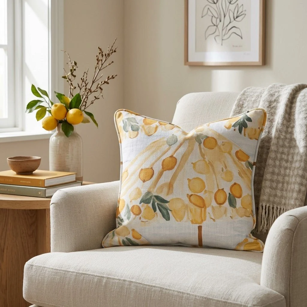 Lemon Grove Throw Pillow - Image 2