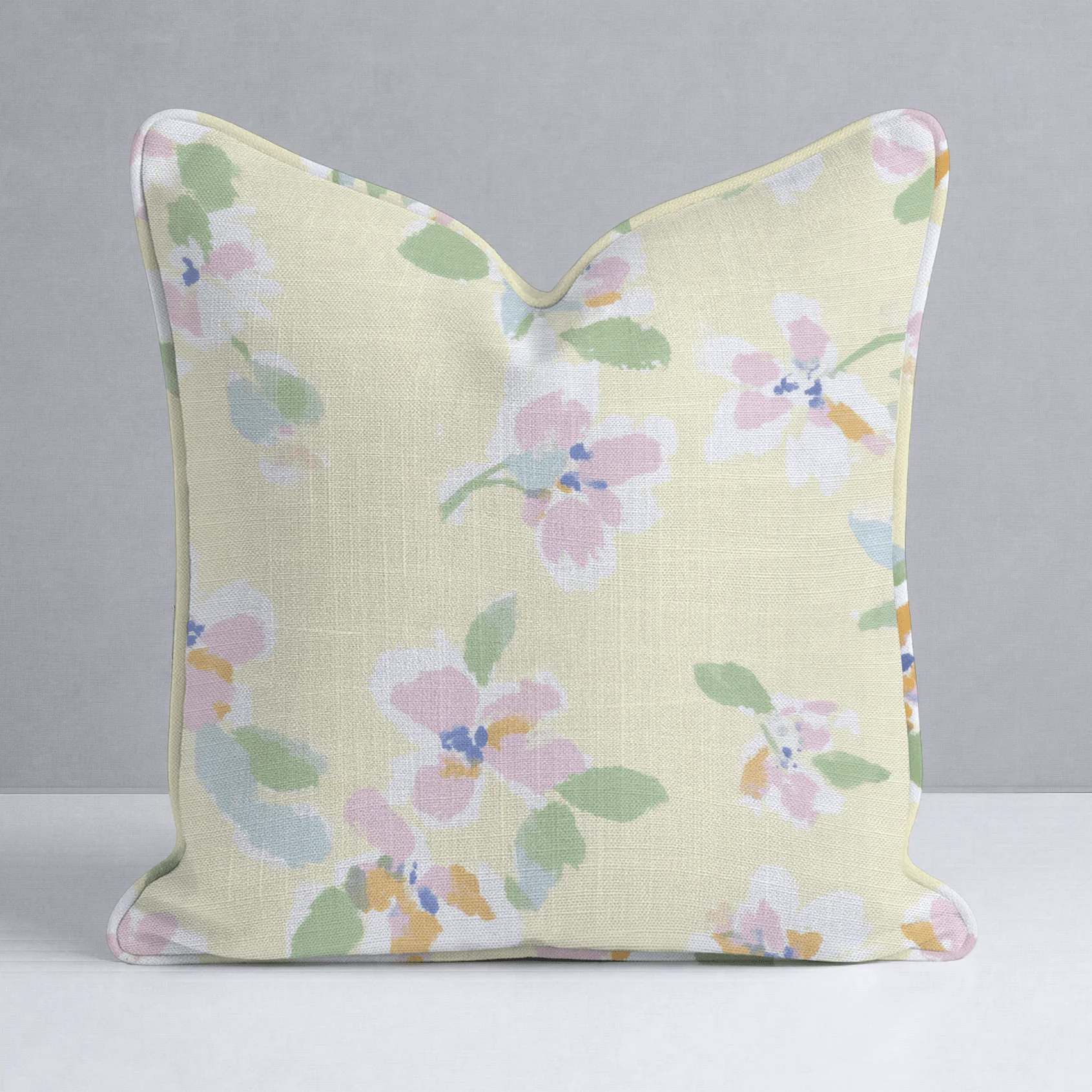 Lemon Meringue Throw Pillow