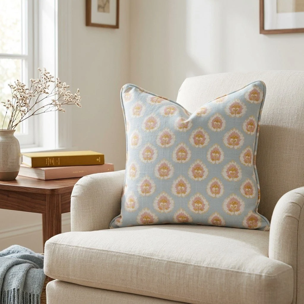 Magnolia Mist Throw Pillow - Image 2