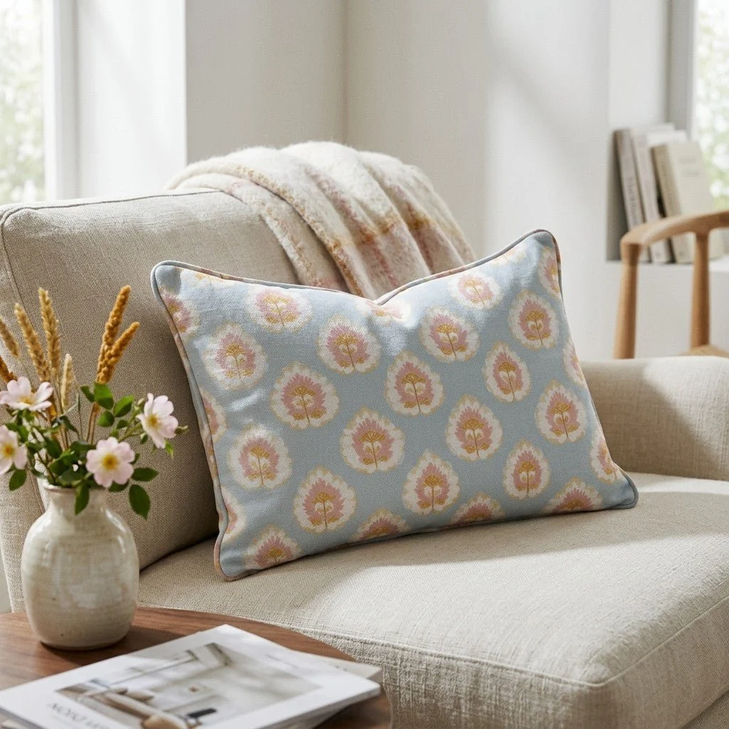 Magnolia Mist Throw Pillow - Image 3