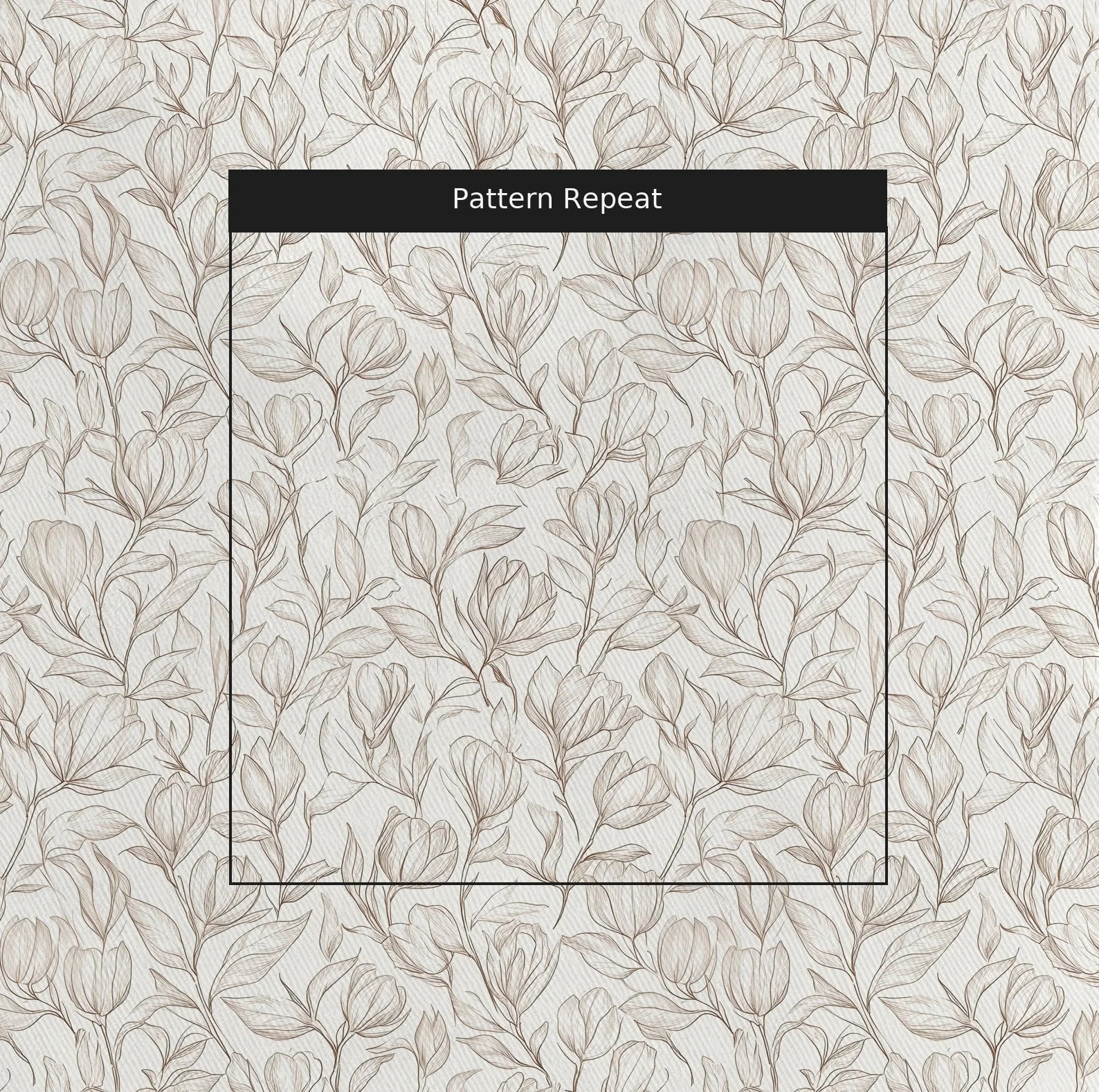 Magnolia Sketch - Fabric - Image 2