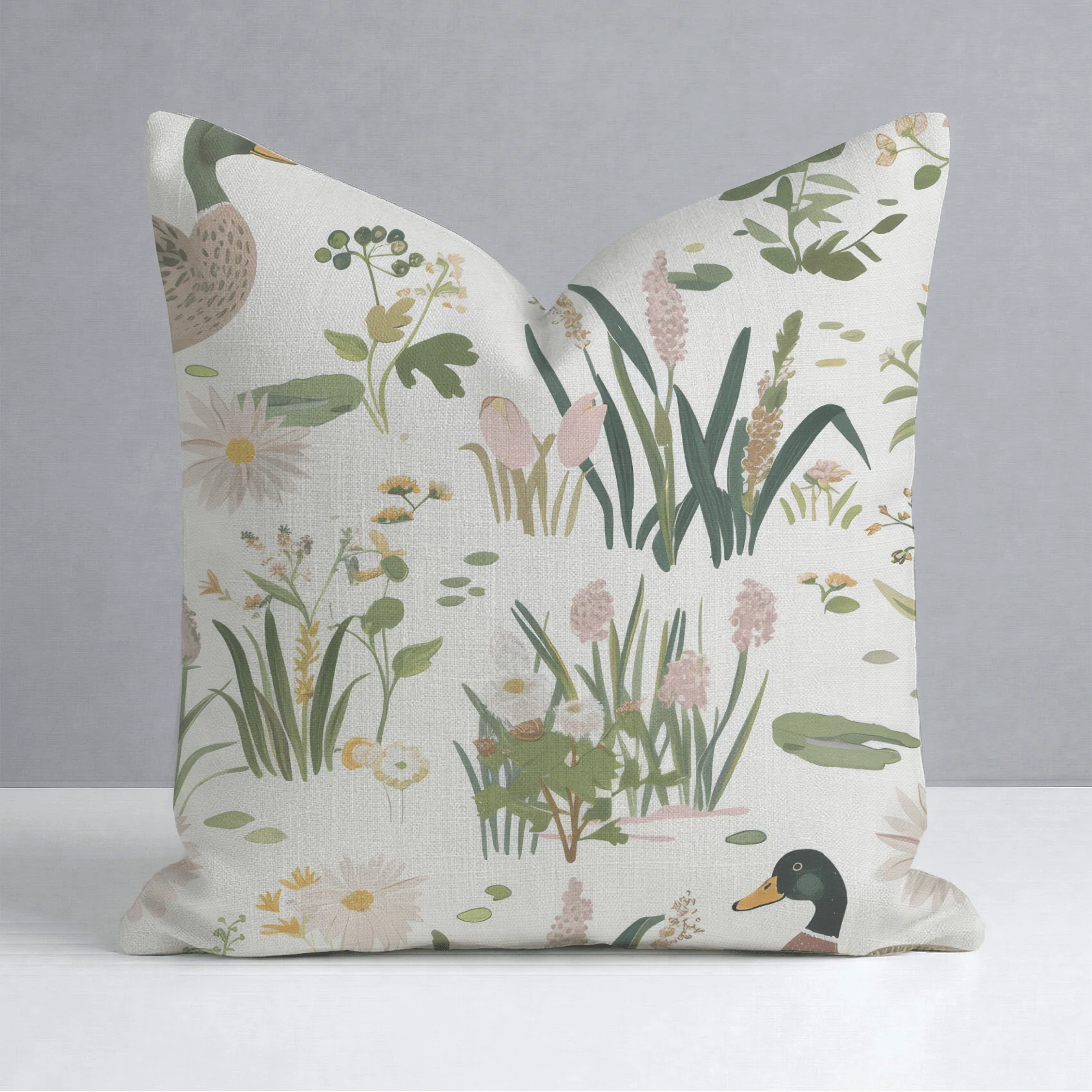 Mallard Meadow Throw Pillow - Image 11