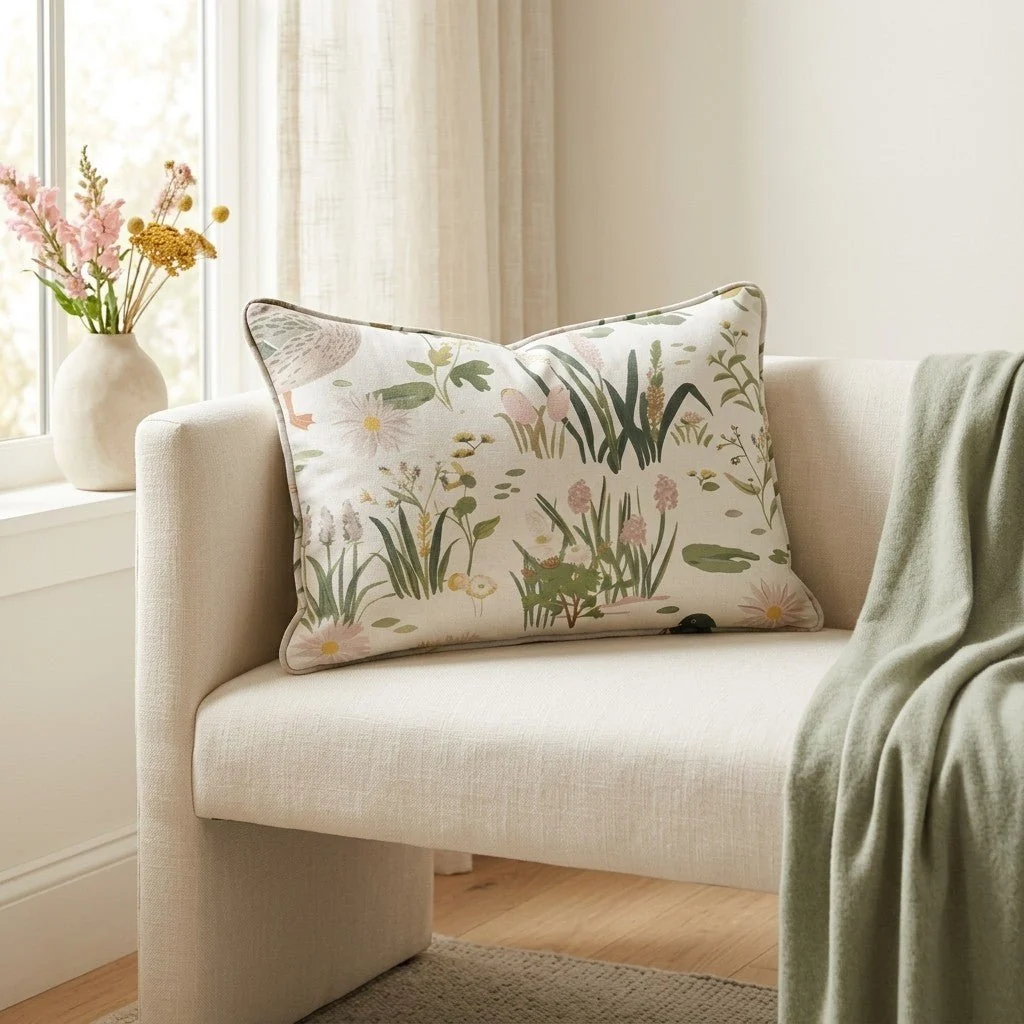 Mallard Meadow Throw Pillow - Image 3
