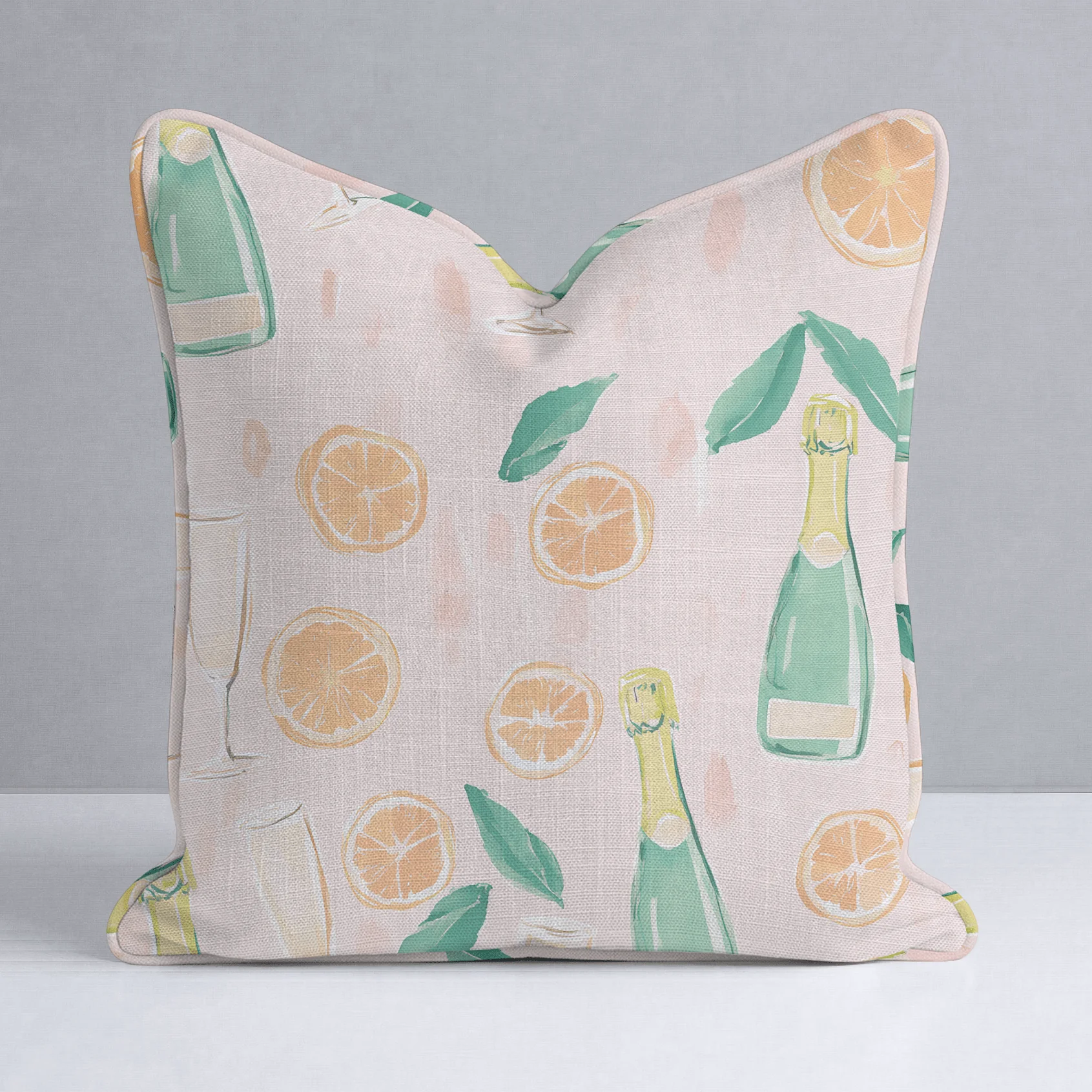 Mimosa Mornings Throw Pillow
