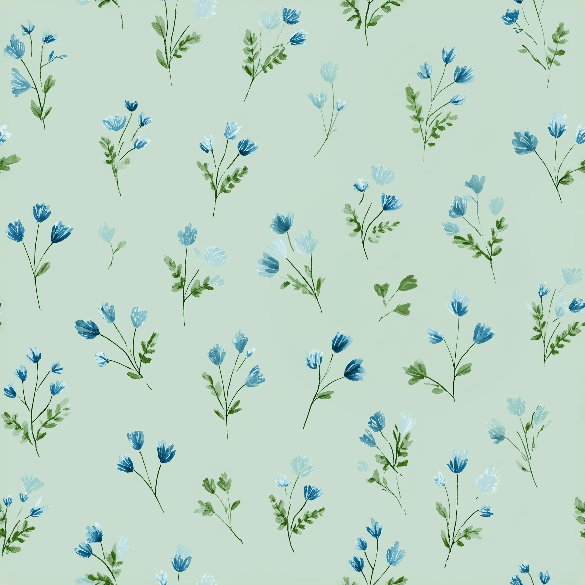 Misty Flora Wallpaper