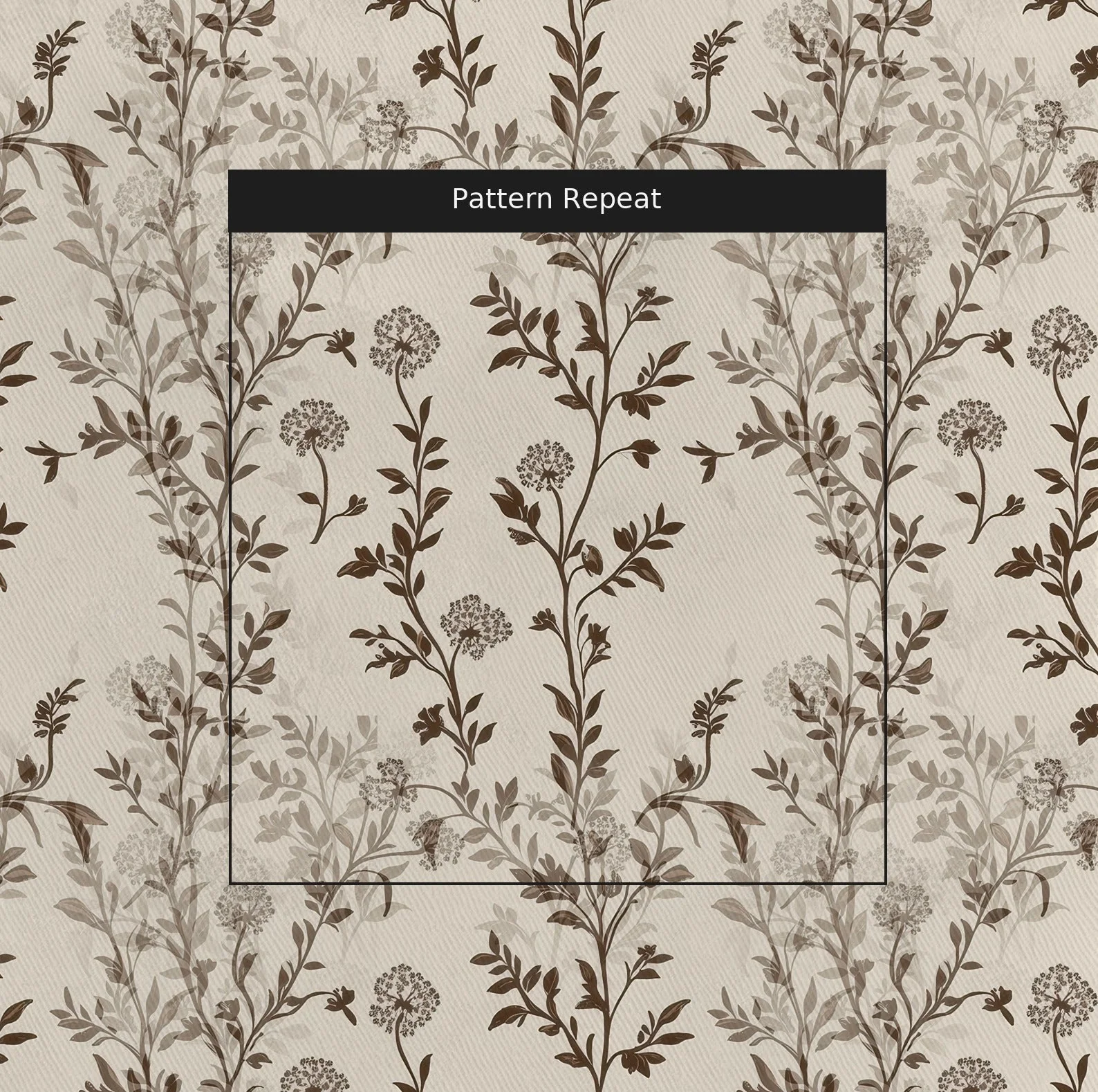 Mocha Vine - Fabric - Image 2