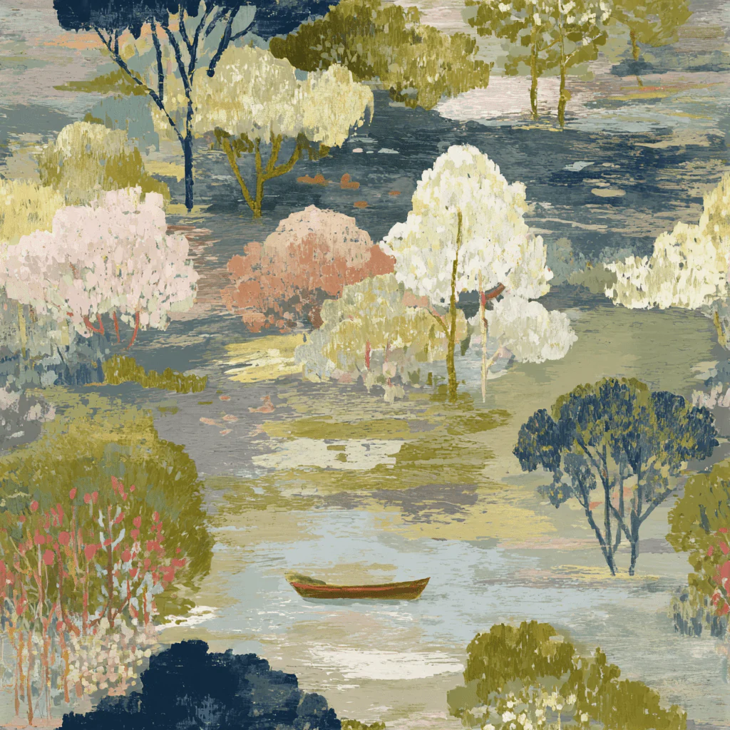Morning Row Wallpaper