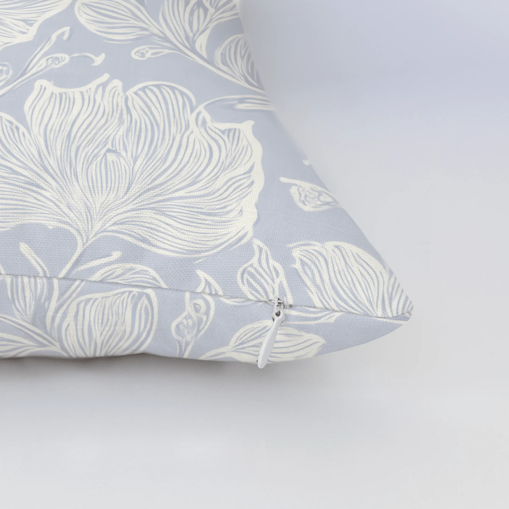 Muted Periwinkle Throw Pillow - Image 5