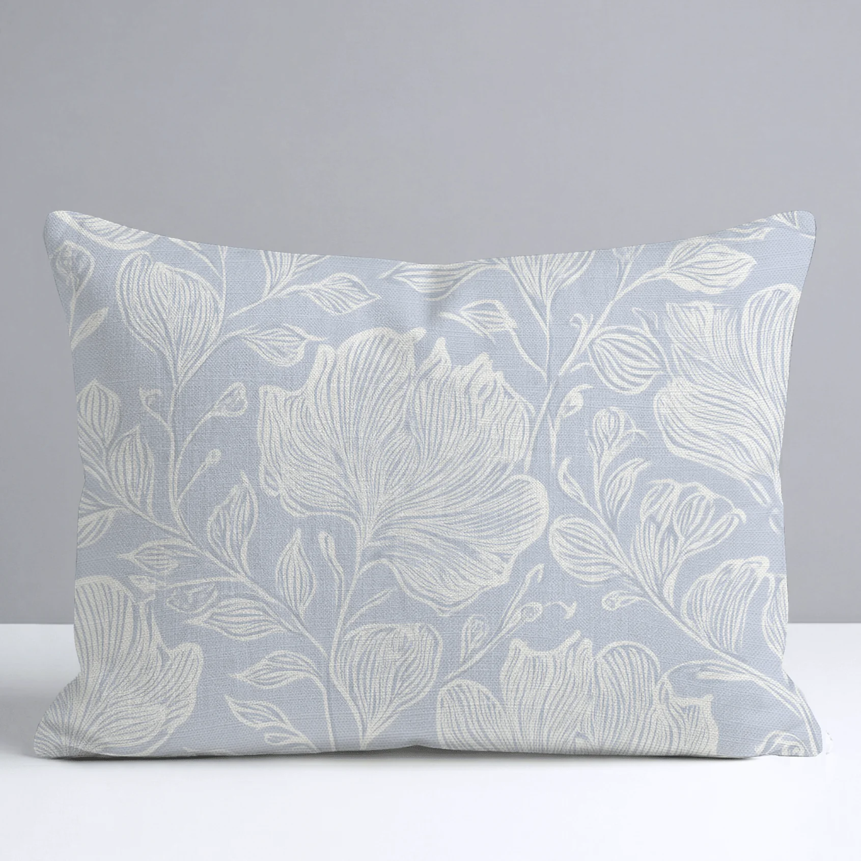 Muted Periwinkle Throw Pillow - Image 6