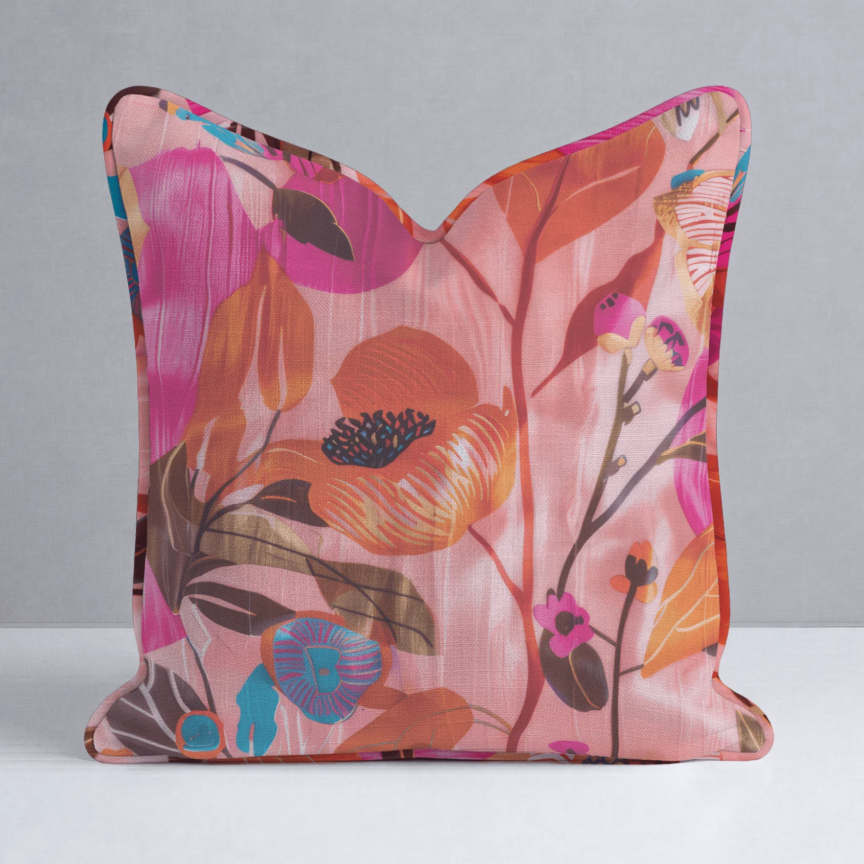 Natalia's Tropical Tapestry Throw Pillow - Image 10
