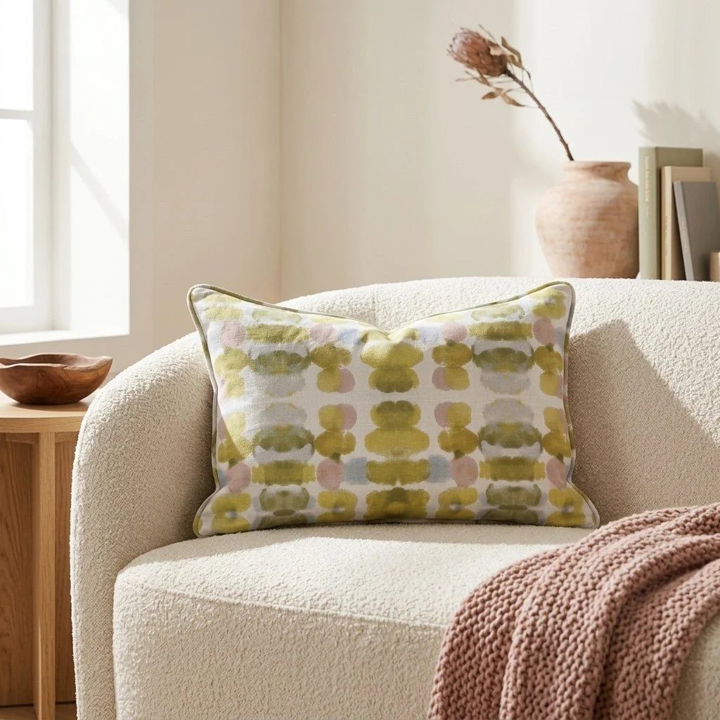 Olive Echo Throw Pillow - Image 3