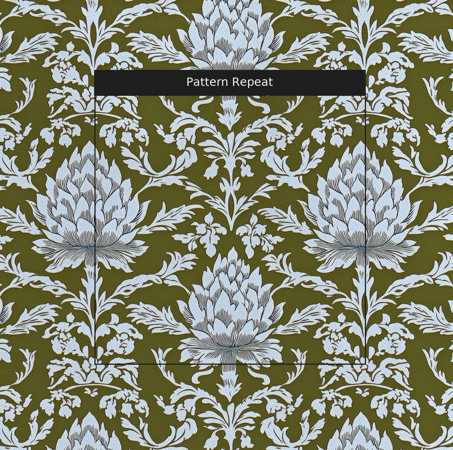 Olive Fancy - Fabric - Image 2