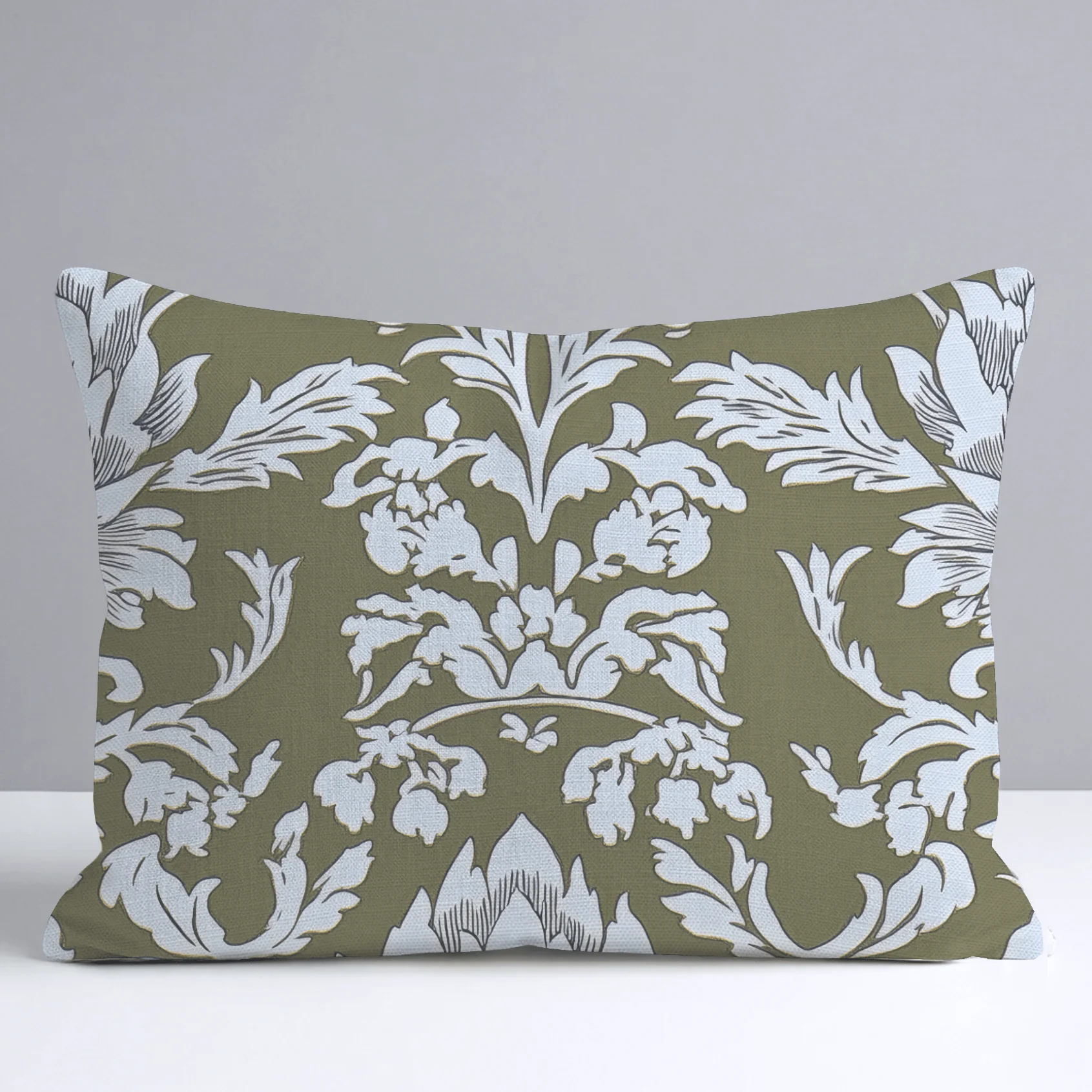 Olive Fancy Throw Pillow - Image 6