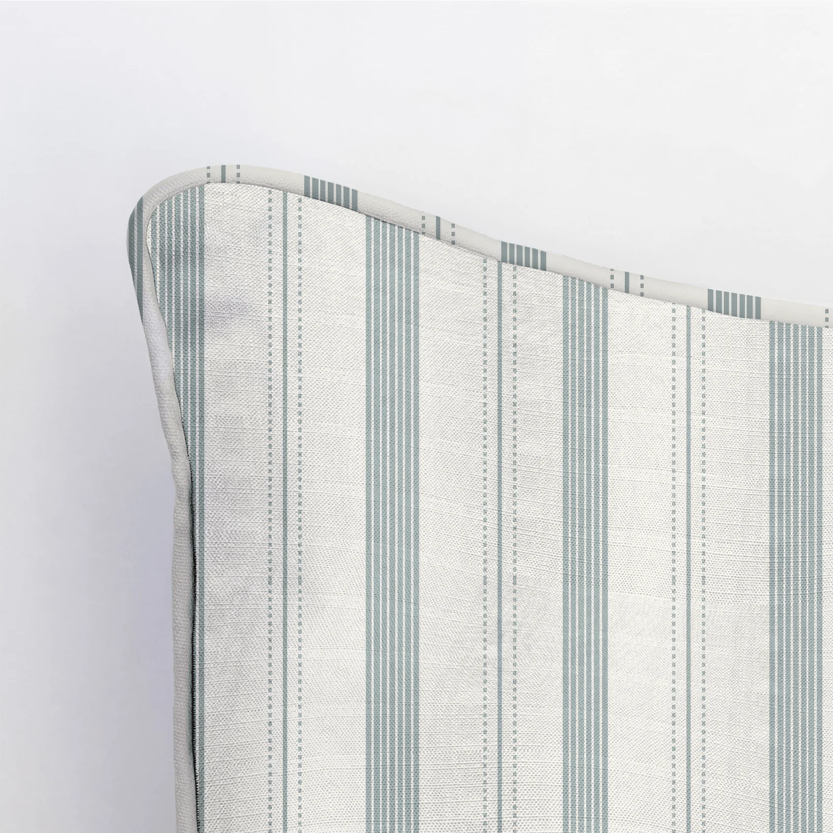 Orange County Cool Grey Stripes Throw Pillow - Image 4