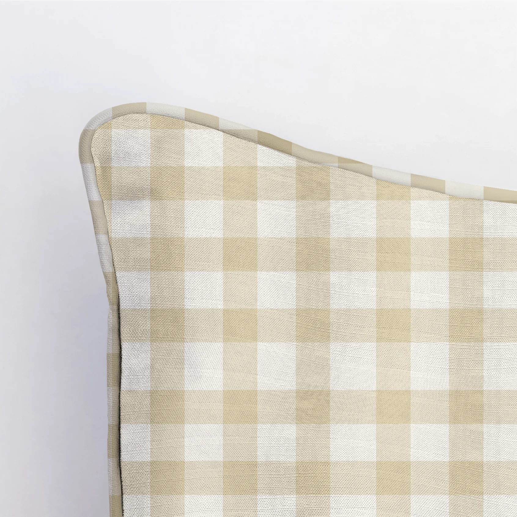 Orange County Pavlova Gingham Throw Pillow - Image 4