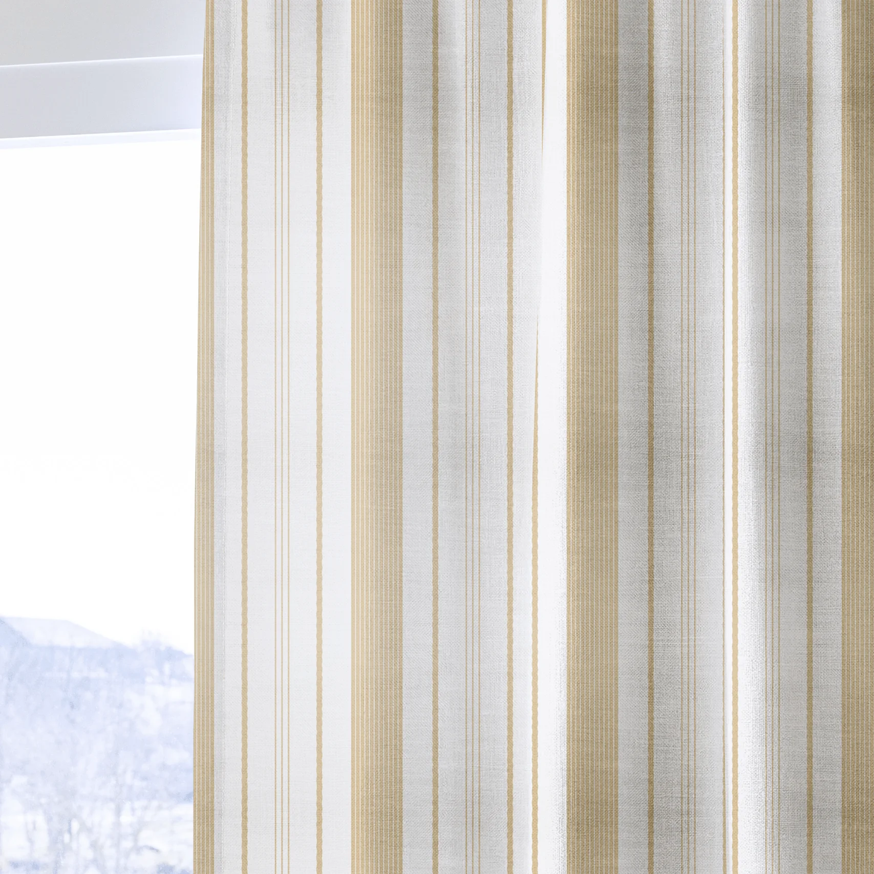Orange County Pavlova Stripes - Drapery - Image 4