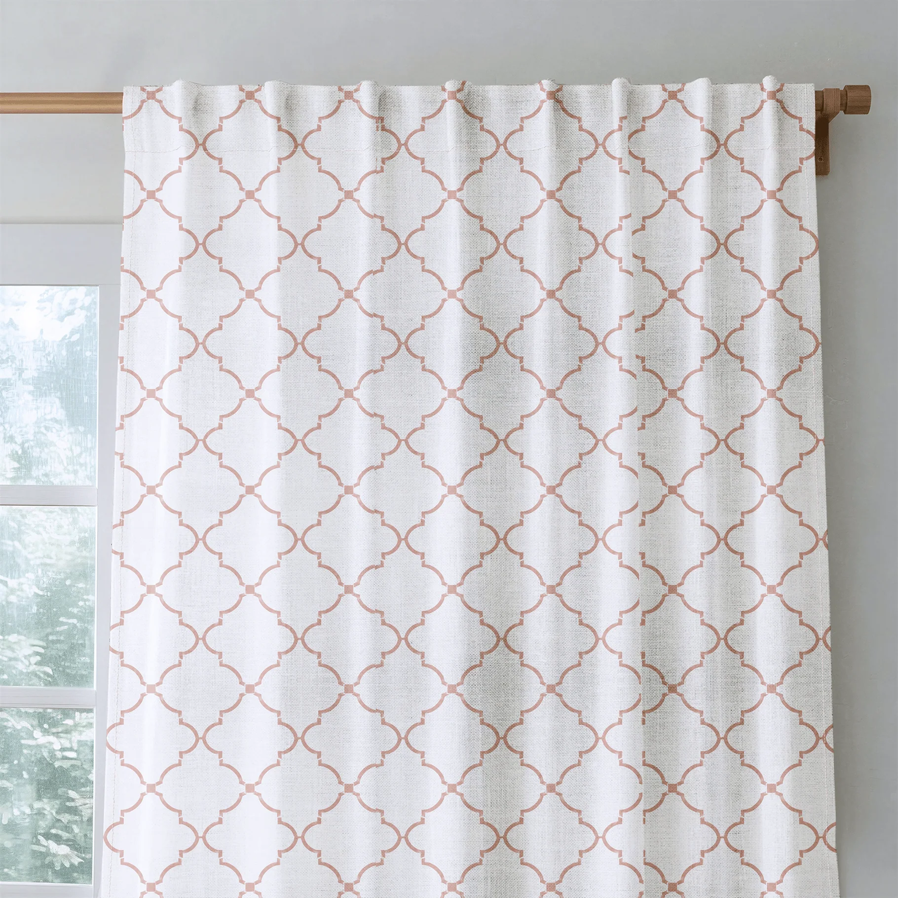 Orange County Terracotta Trellis - Drapery - Image 5