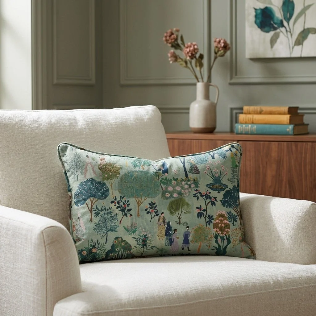 Paige's Pastoral Throw Pillow - Image 3