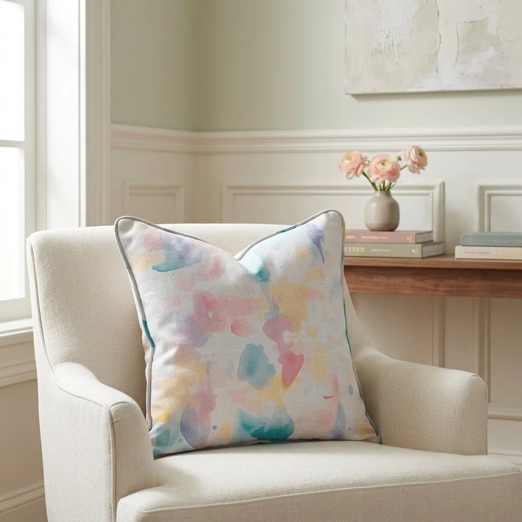 Pastel Dreams Throw Pillow - Image 2