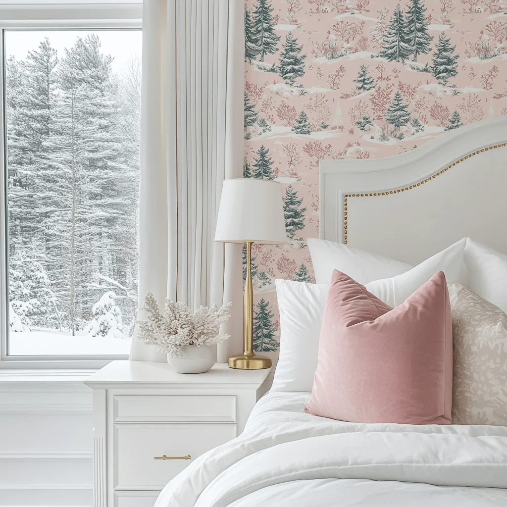 Pastel Frost Toile Wallpaper - Image 2