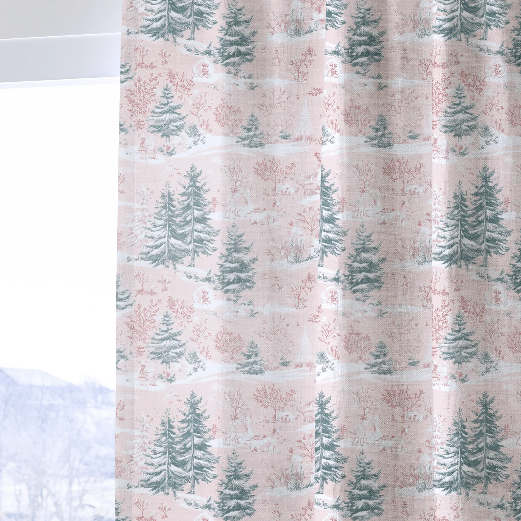 Pastel Frost Toile - Drapery - Image 4
