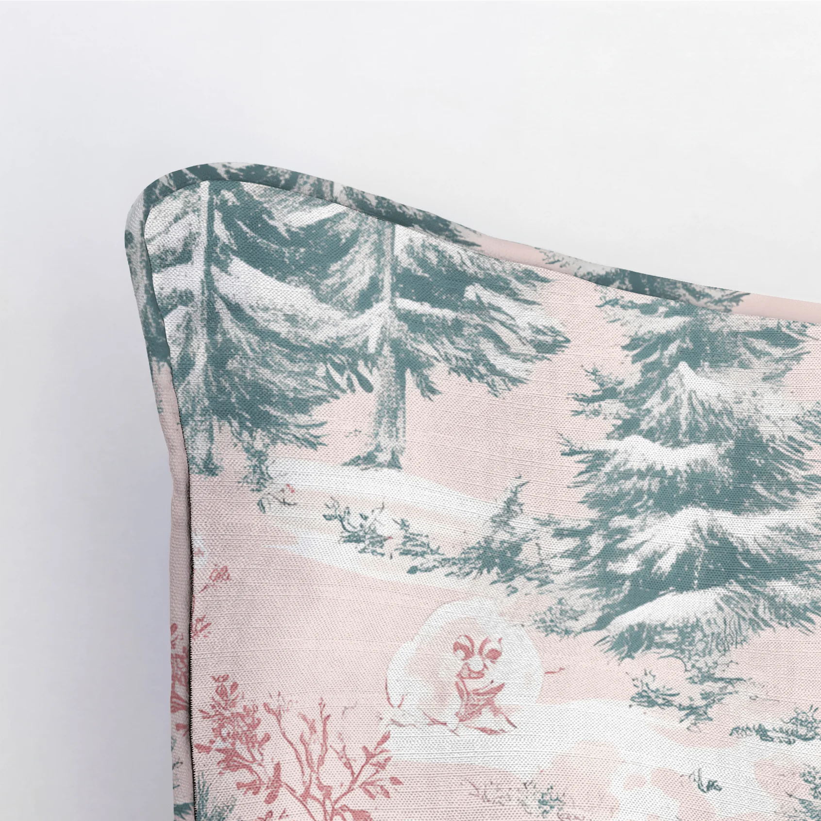 Pastel Frost Toile Throw Pillow - Image 4
