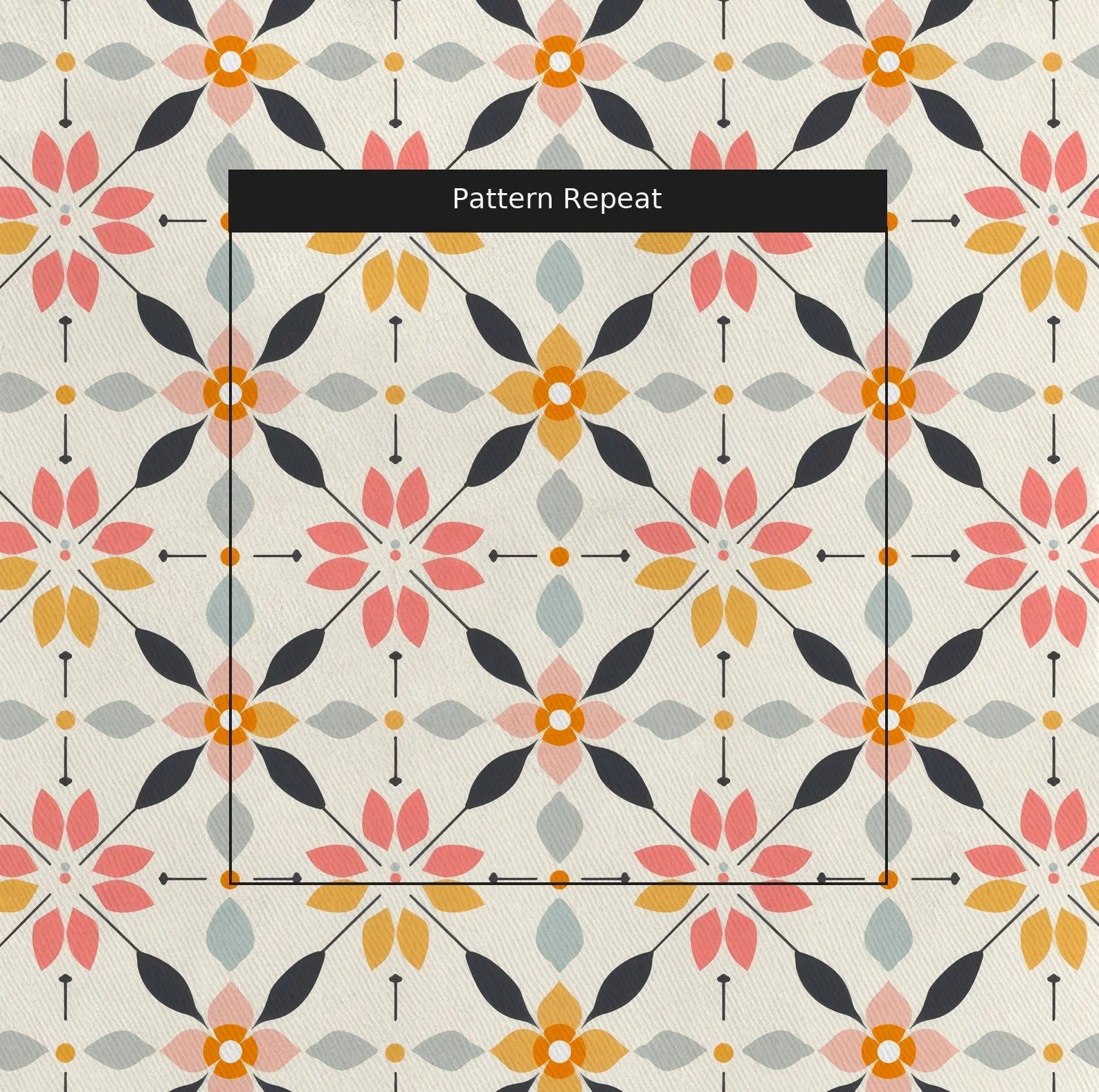 Pastel Lattice - Fabric - Image 2