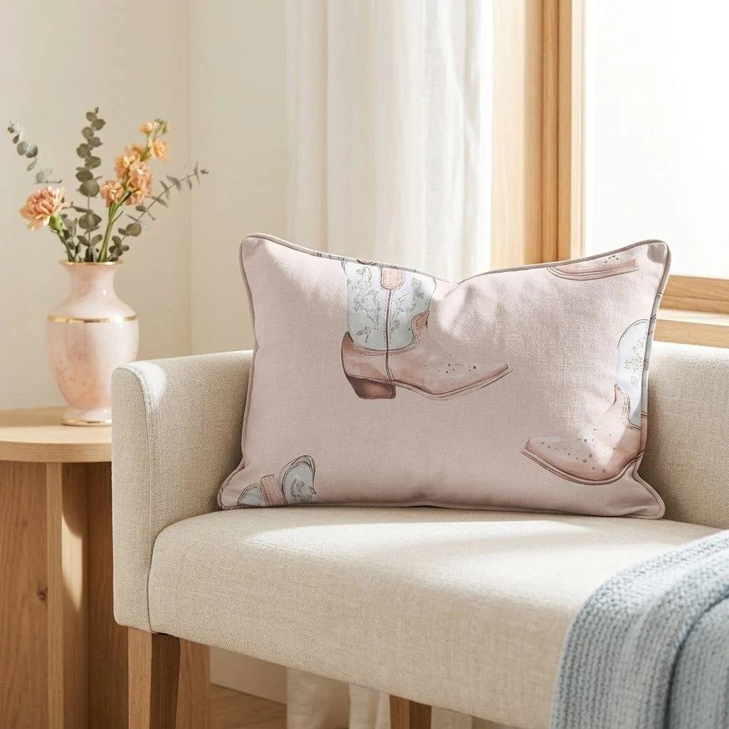 Pastel Rodeo Throw Pillow - Image 3