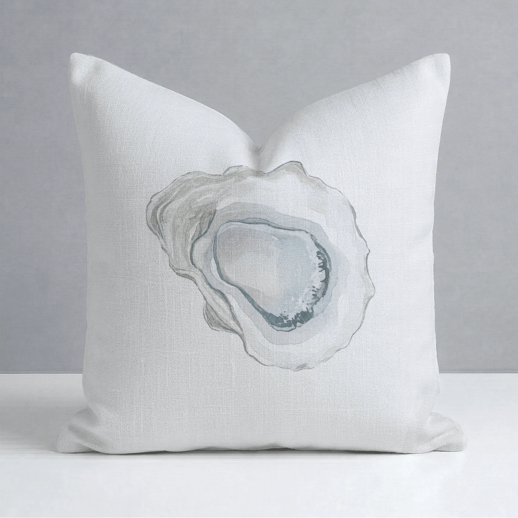 Pearl's Haven Oyster White Throw Pillow - Image 3