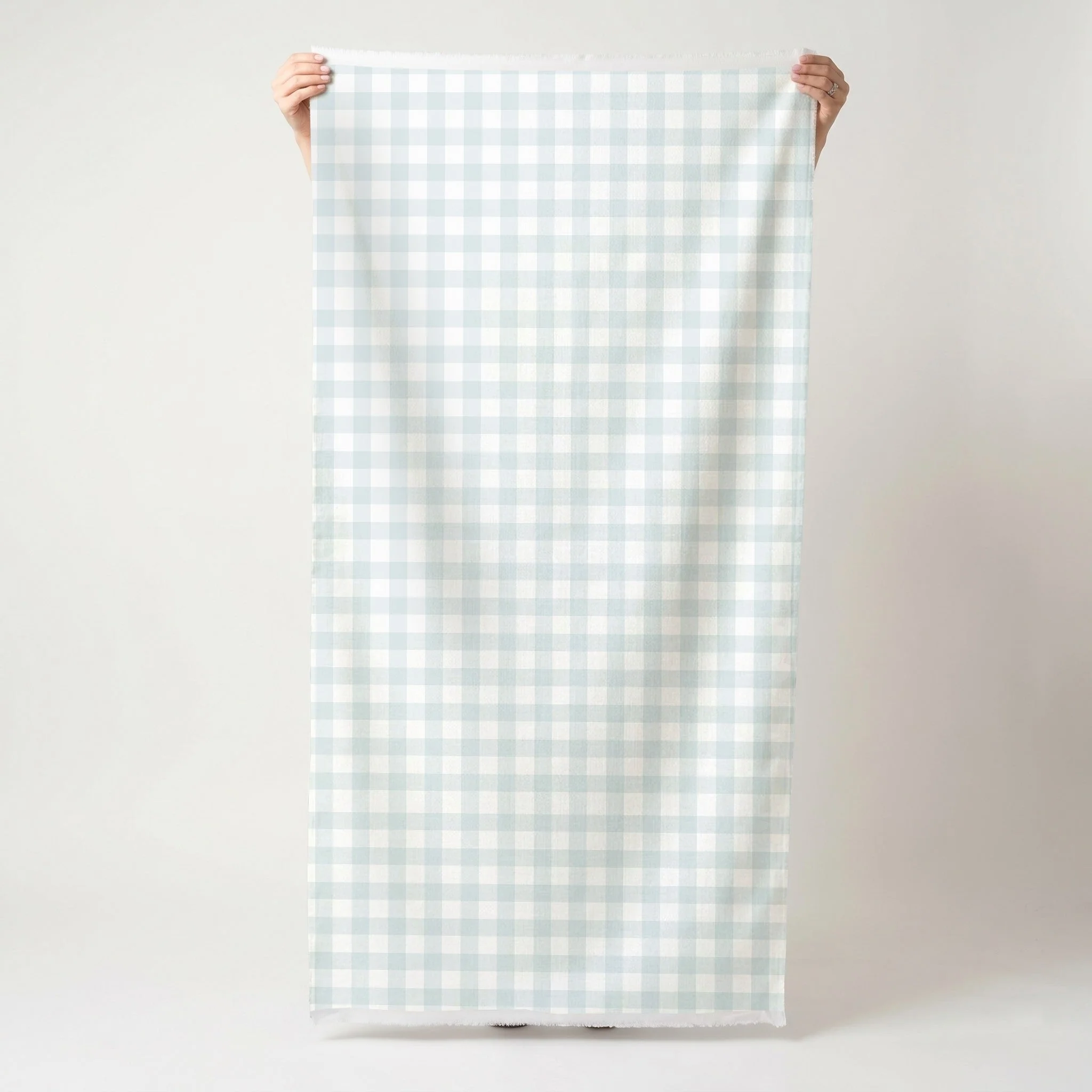 Pearl's Haven Spring Blue Gingham - Fabric - Image 3