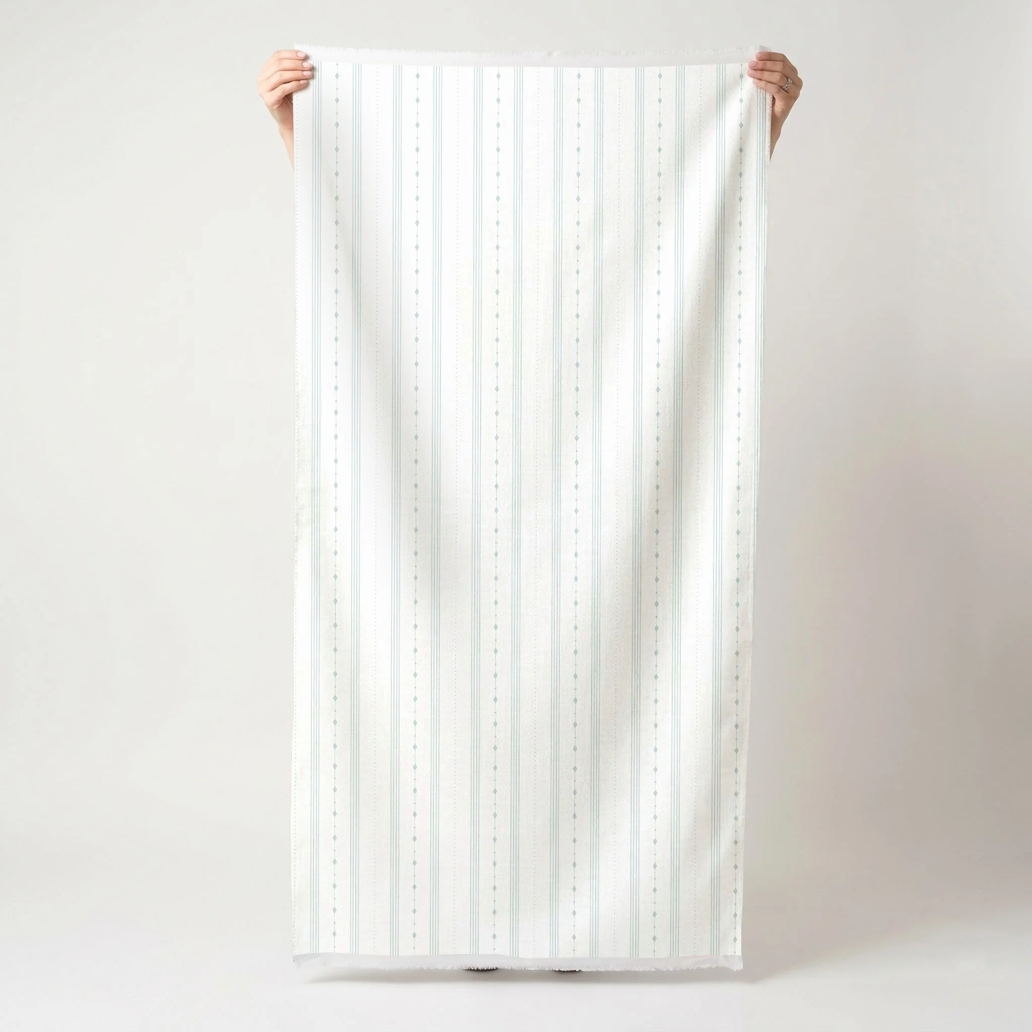 Pearl's Haven Spring Blue Stripes - Fabric - Image 3